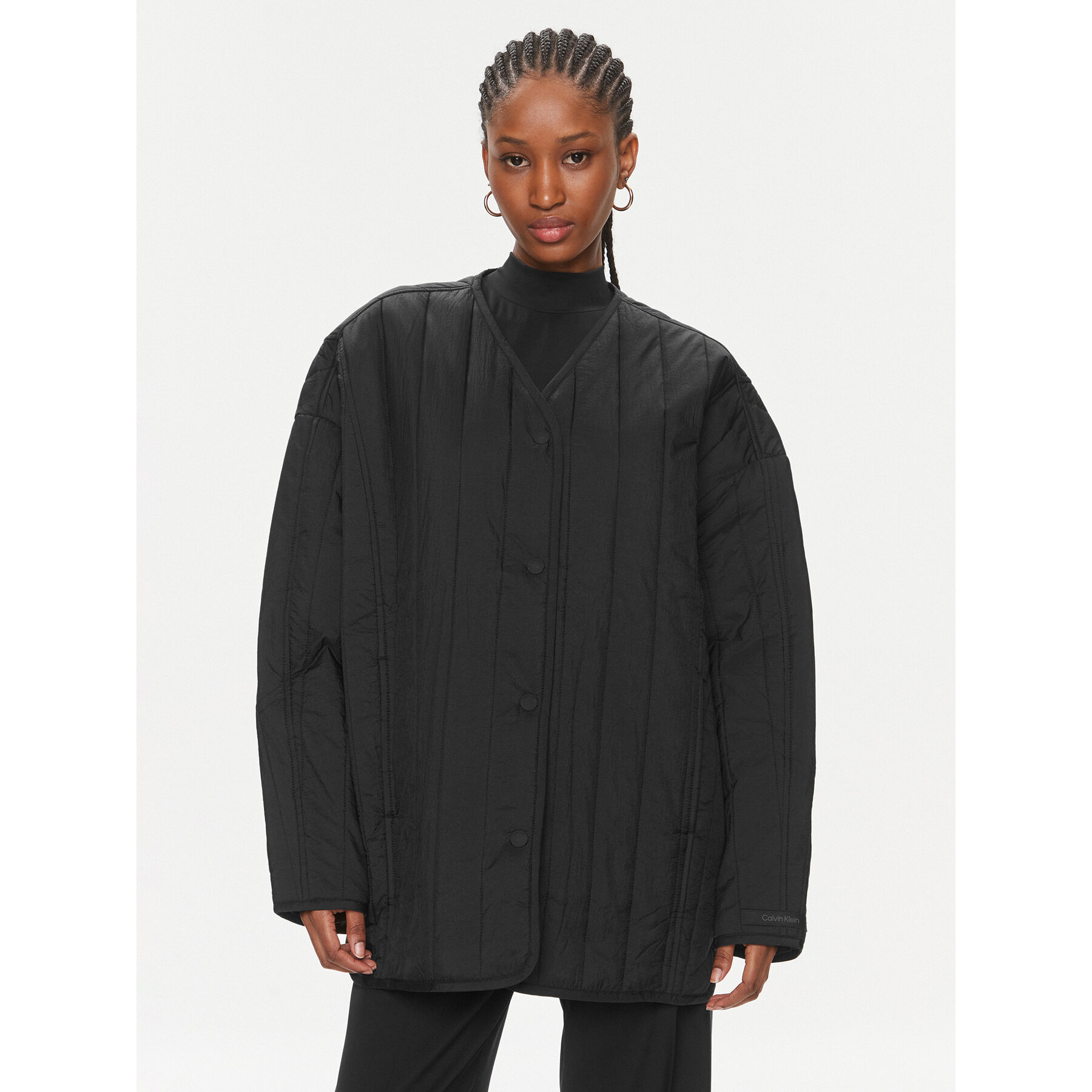 Calvin Klein Übergangsjacke Vertical K20K206766 Schwarz Oversize