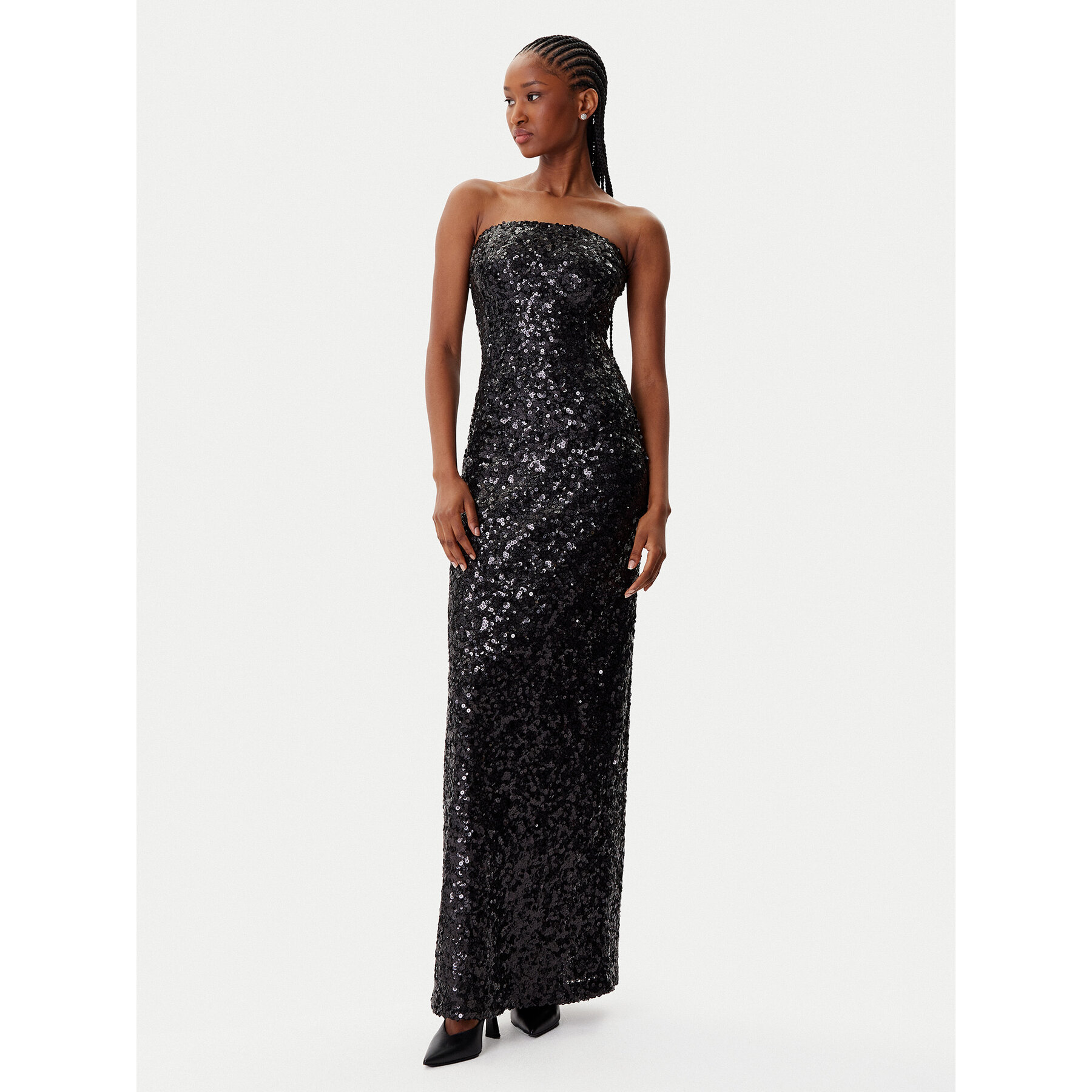 PINKO Abendkleid 105527 A2Q4 Schwarz Regular Fit