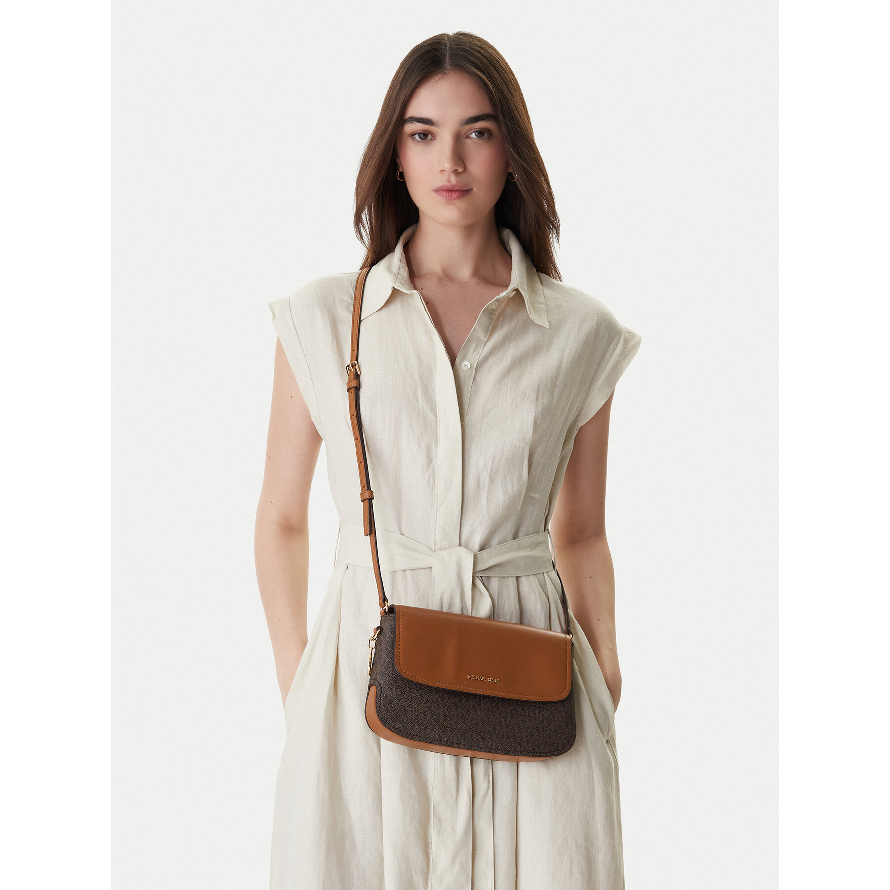 Дамска чанта MICHAEL Michael Kors 32R6G0XC1B Кафяв