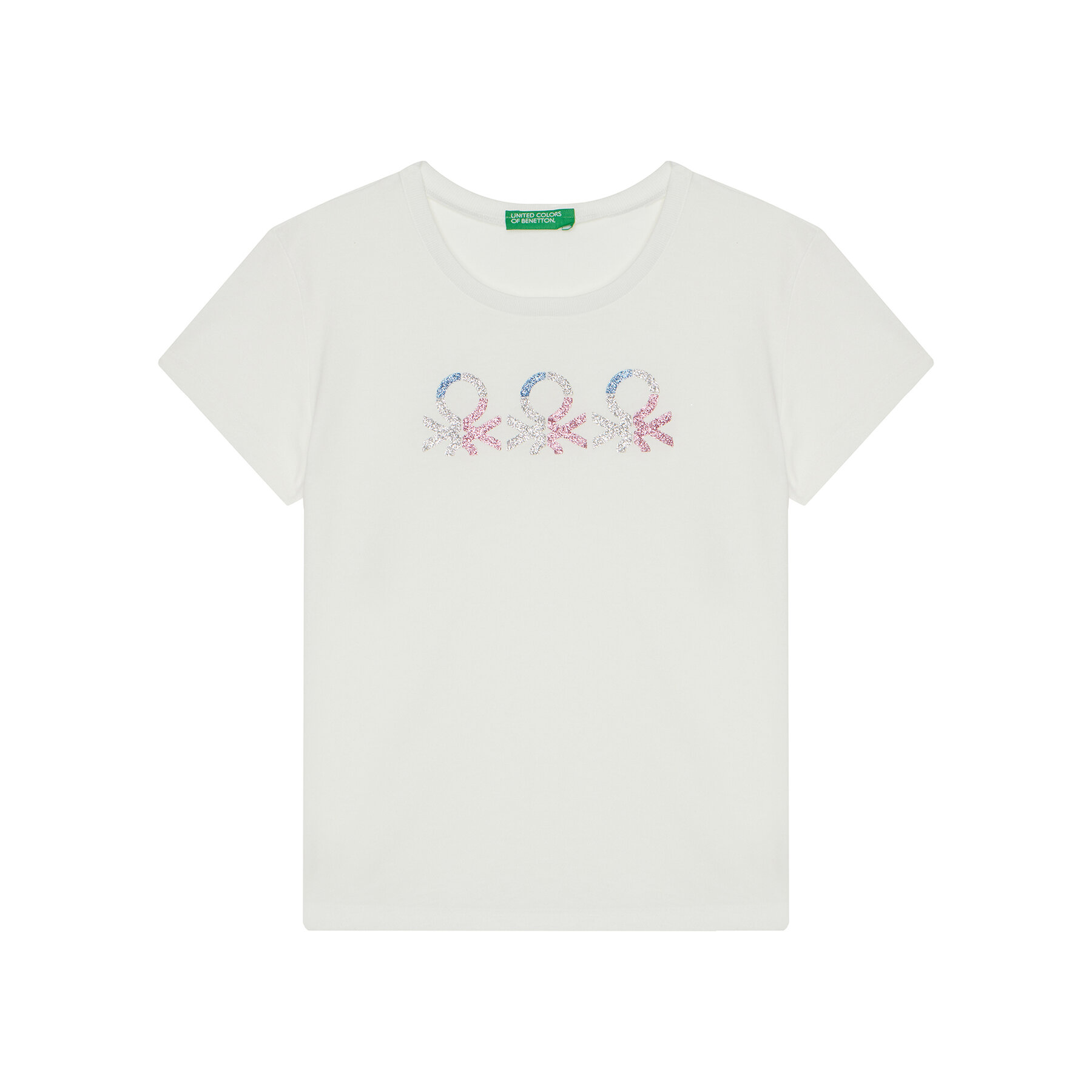 United Colors Of Benetton T-shirt 3I1XC10MZ Bianco Regular Fit