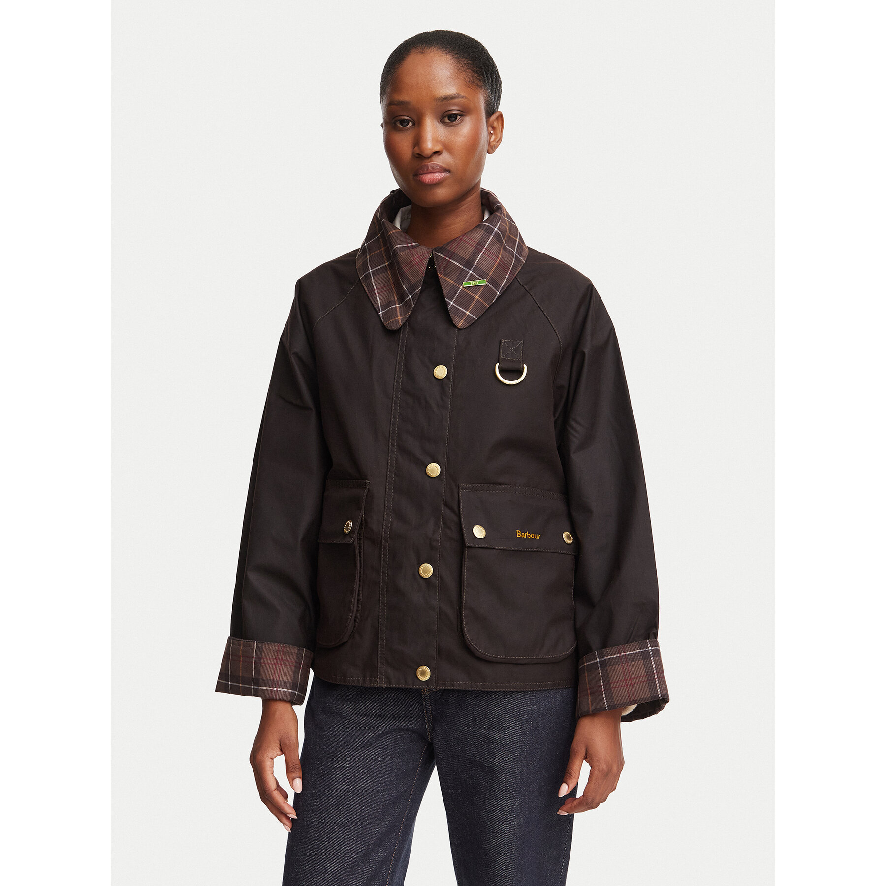 Barbour Übergangsjacke Spey LWX1581RU91 Dunkelbraun Regular Fit