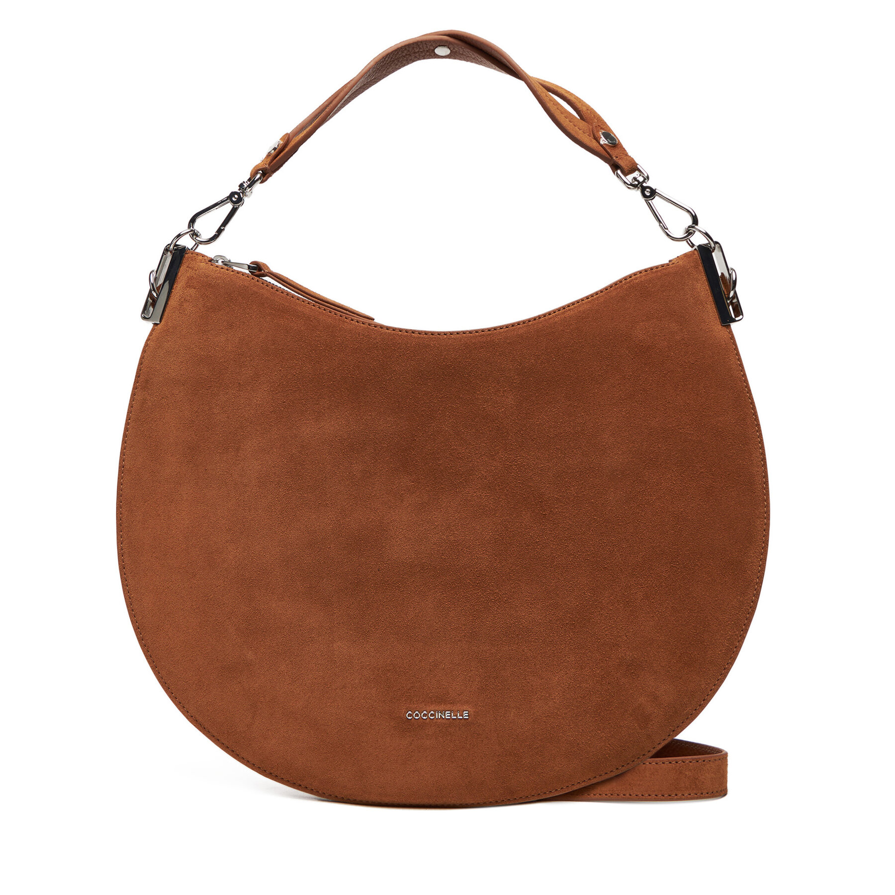 Geantă Coccinelle QKG Coccinellesunup Suede E1 QKG 13 01 01 Maro