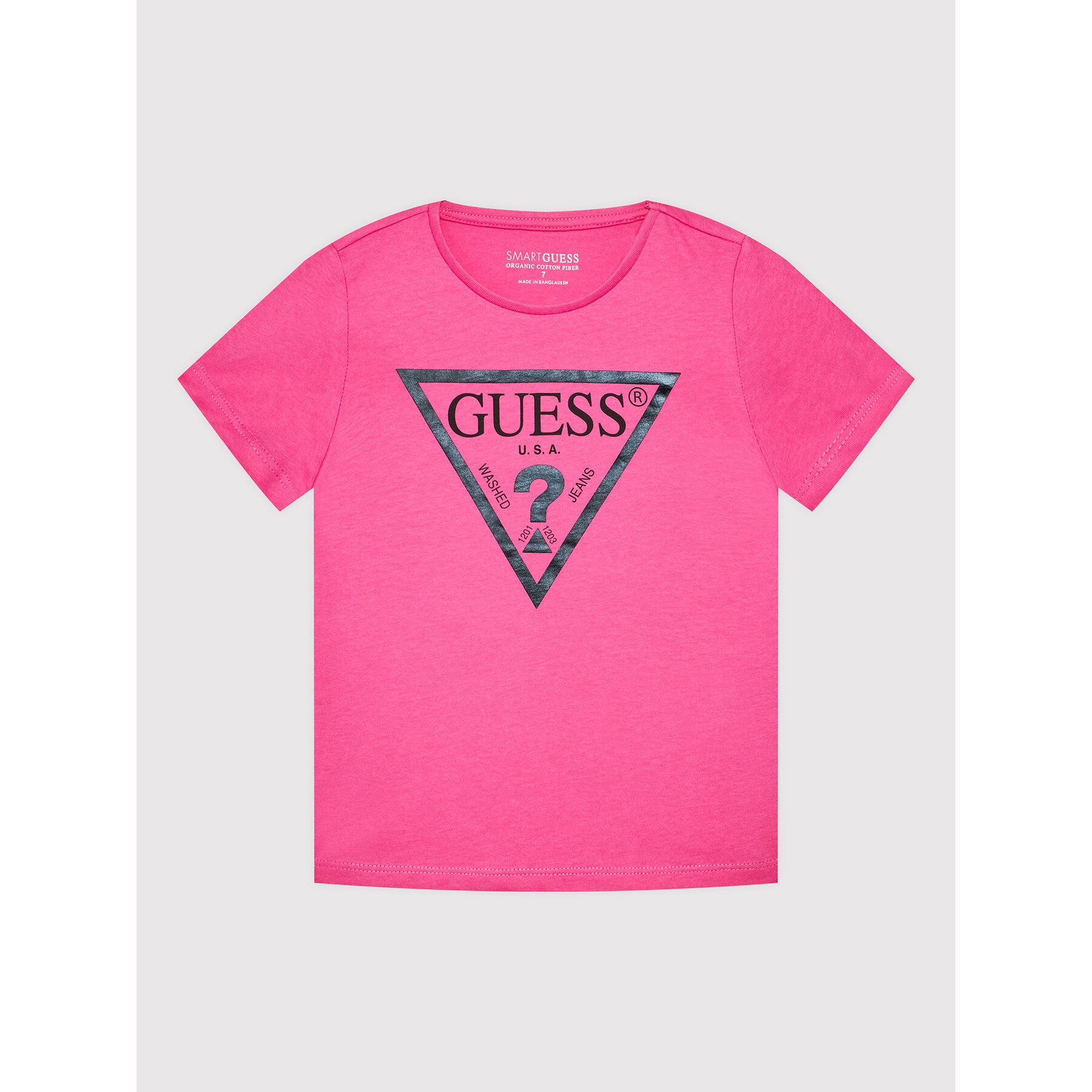 Guess Marškinėliai K73I56 K8HM0 Rožinė Regular Fit