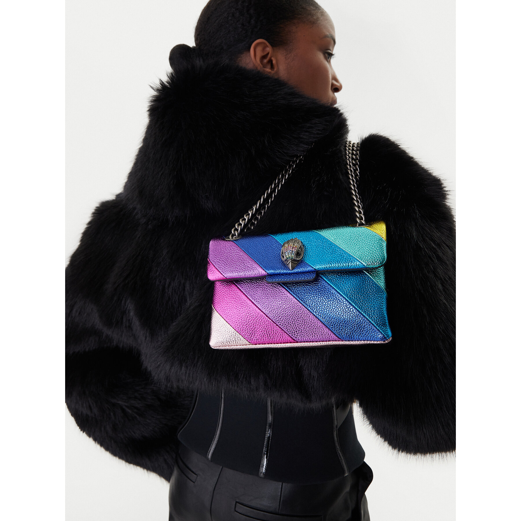 Дамска чанта Kurt Geiger Mini Kensington 2471199109 Цветен