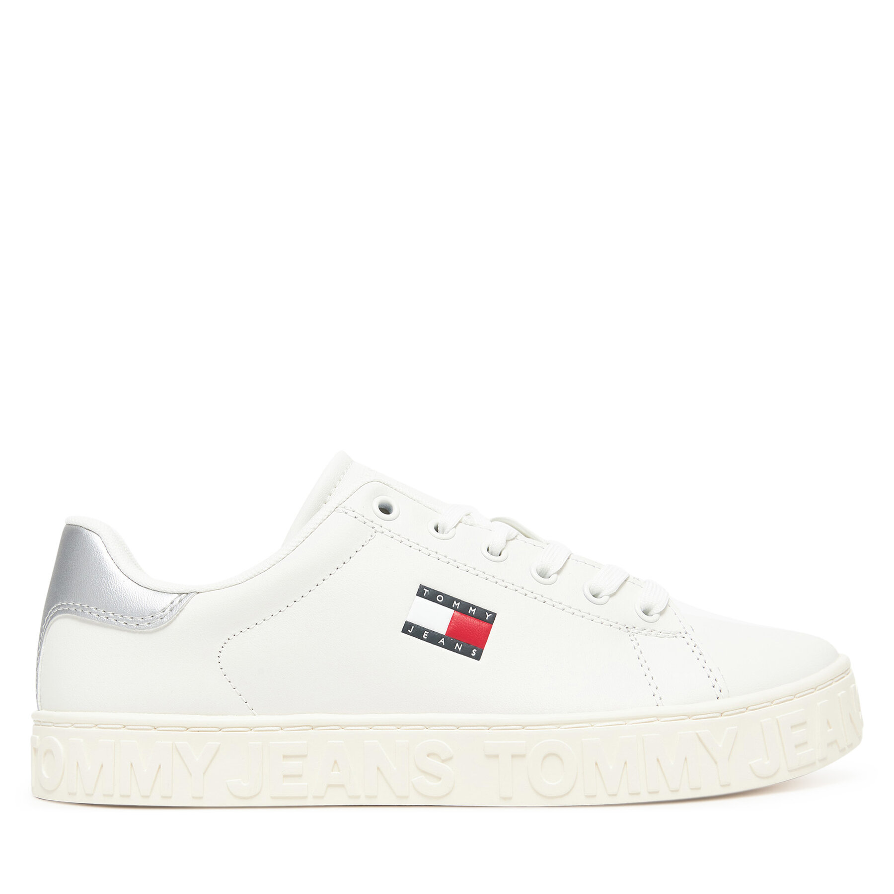 Snīkeri Tommy Jeans Tjw Logo Outsole Sneaker Ess EN0EN02703 Écru