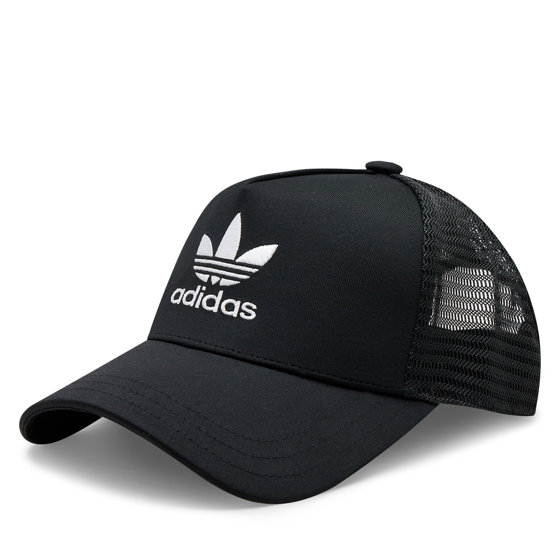 Gorra con visera adidas Curved Trucker IC0023 Negro