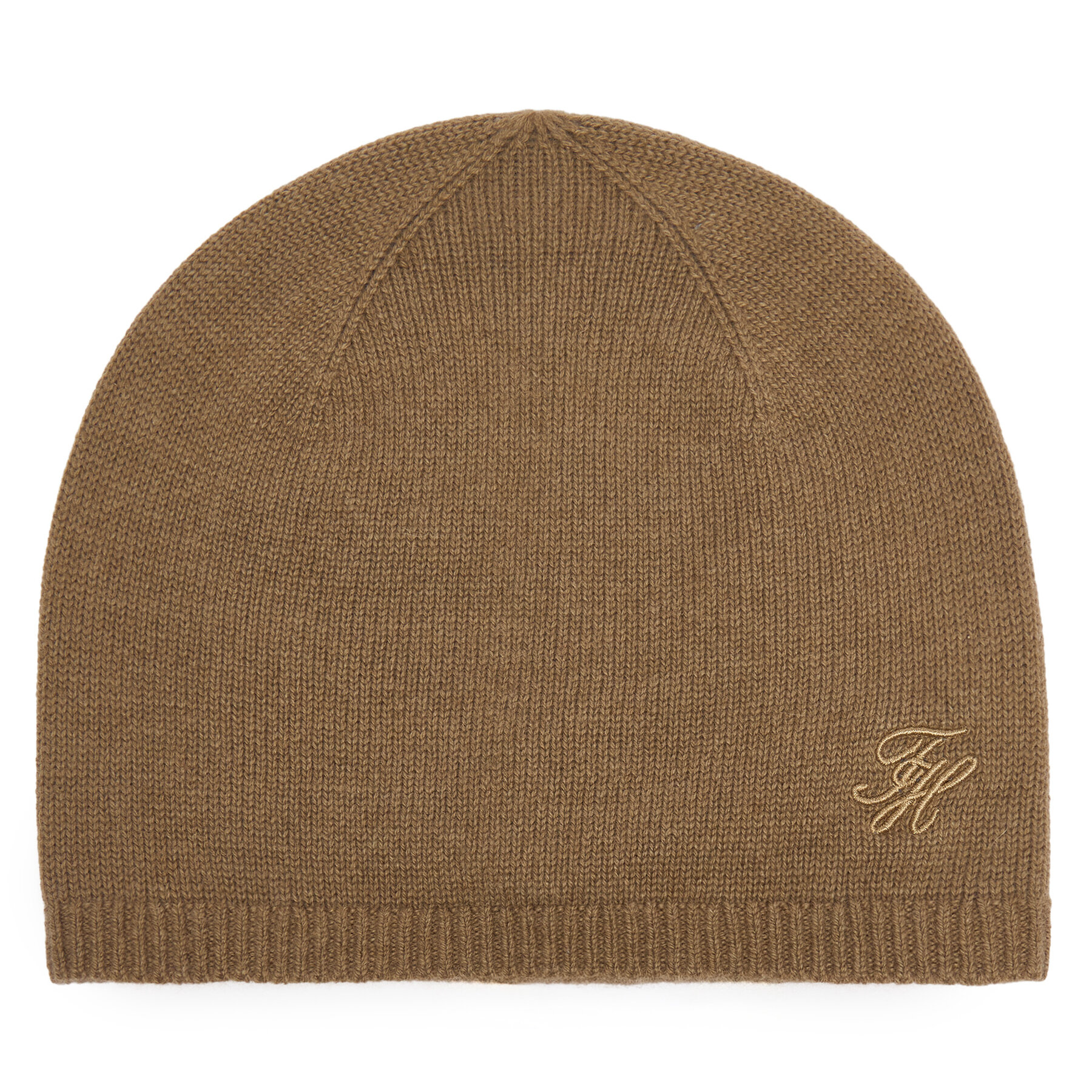 Căciulă Tommy Hilfiger Script AW0AW19105 Maro deschis