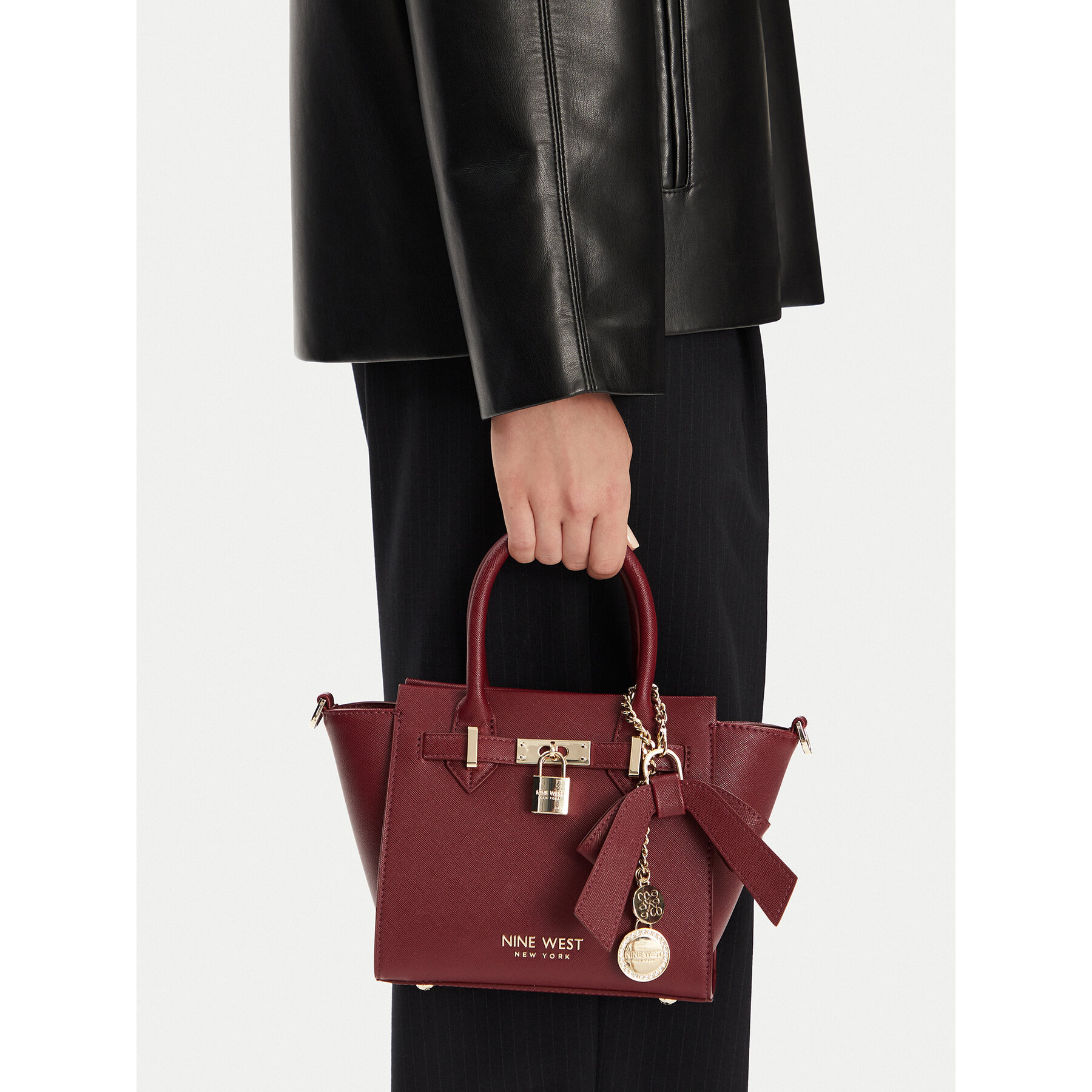 Τσάντα Nine West CEO-Chelsea-Charm-I-LX10187 Μπορντό