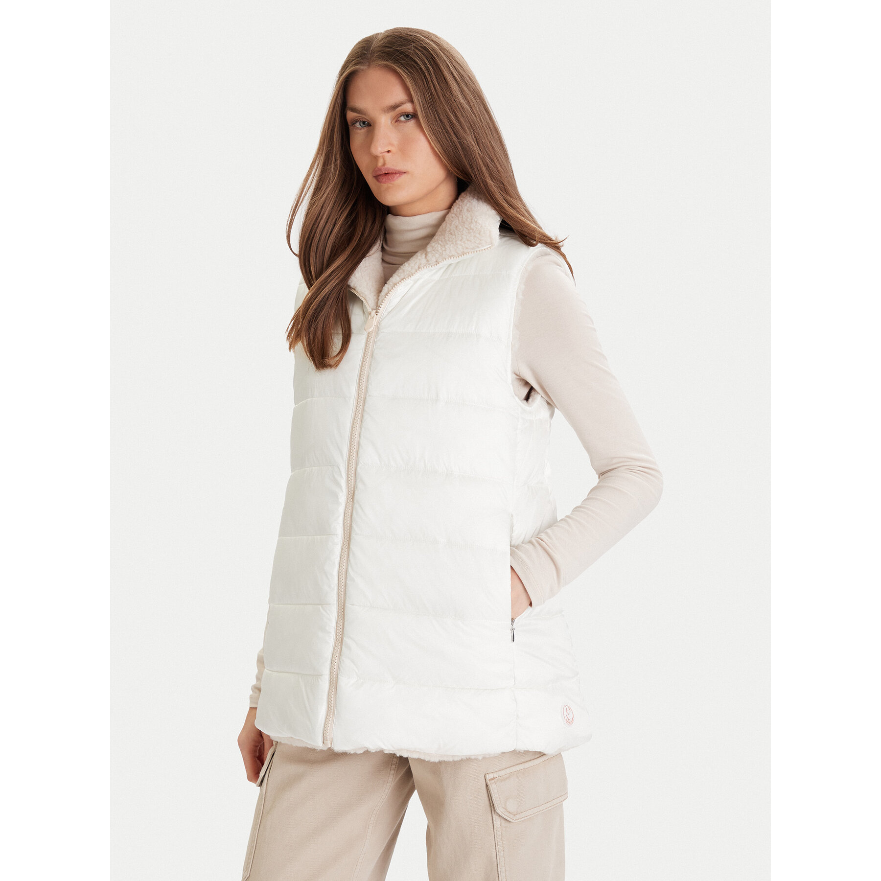 Save The Duck Bodywarmer D82512W BUBU21 Beige Regular Fit