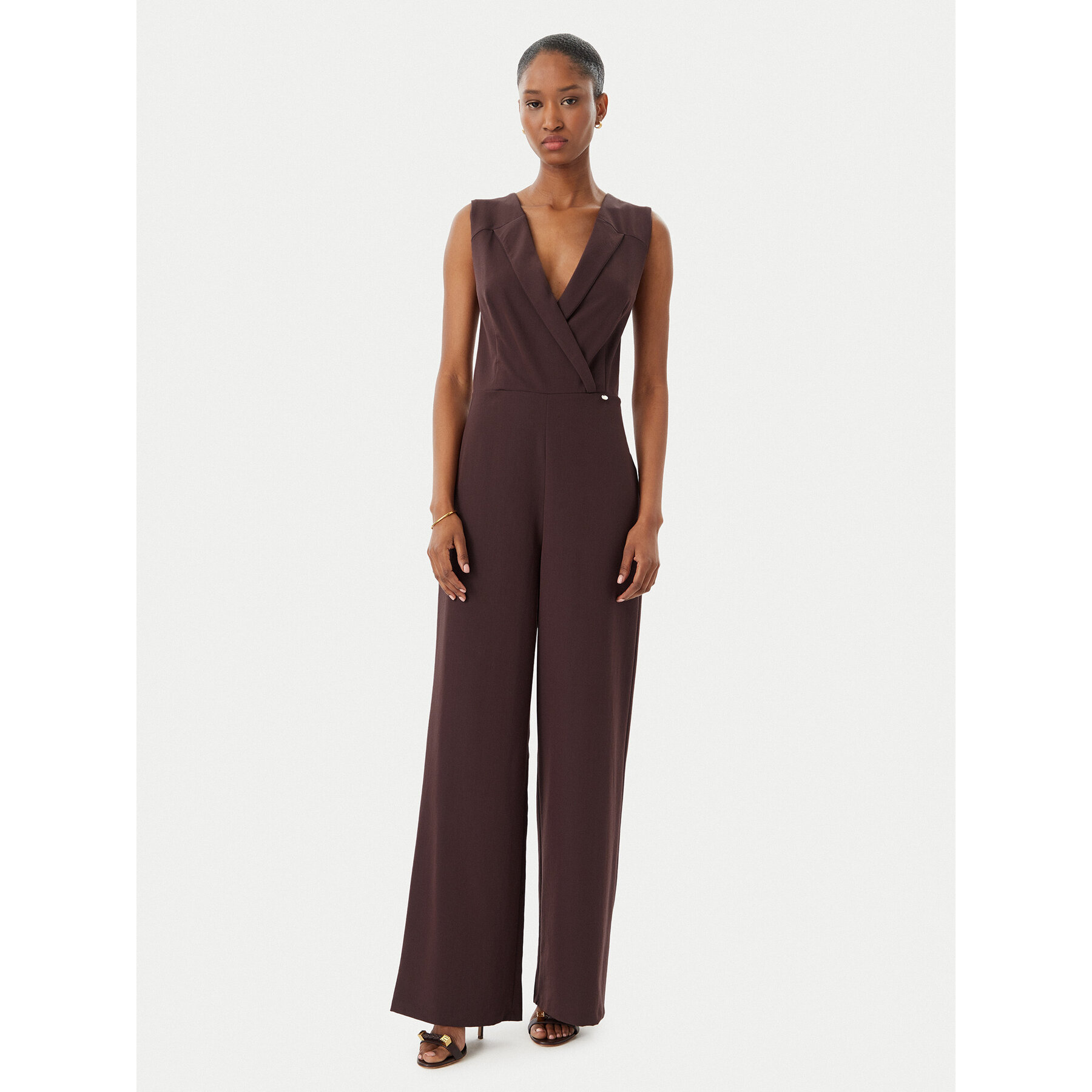 Rinascimento Jumpsuit CFC0123735003 Braun Regular Fit