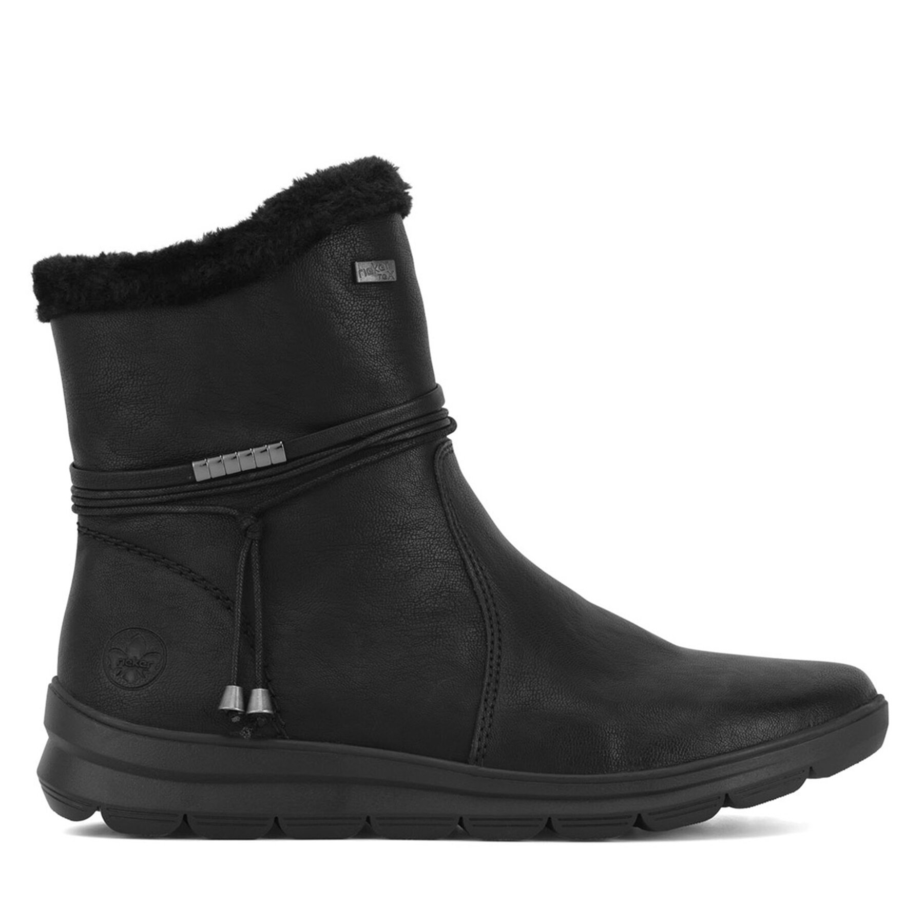 Polokozačky Rieker Z0070-00 Černá