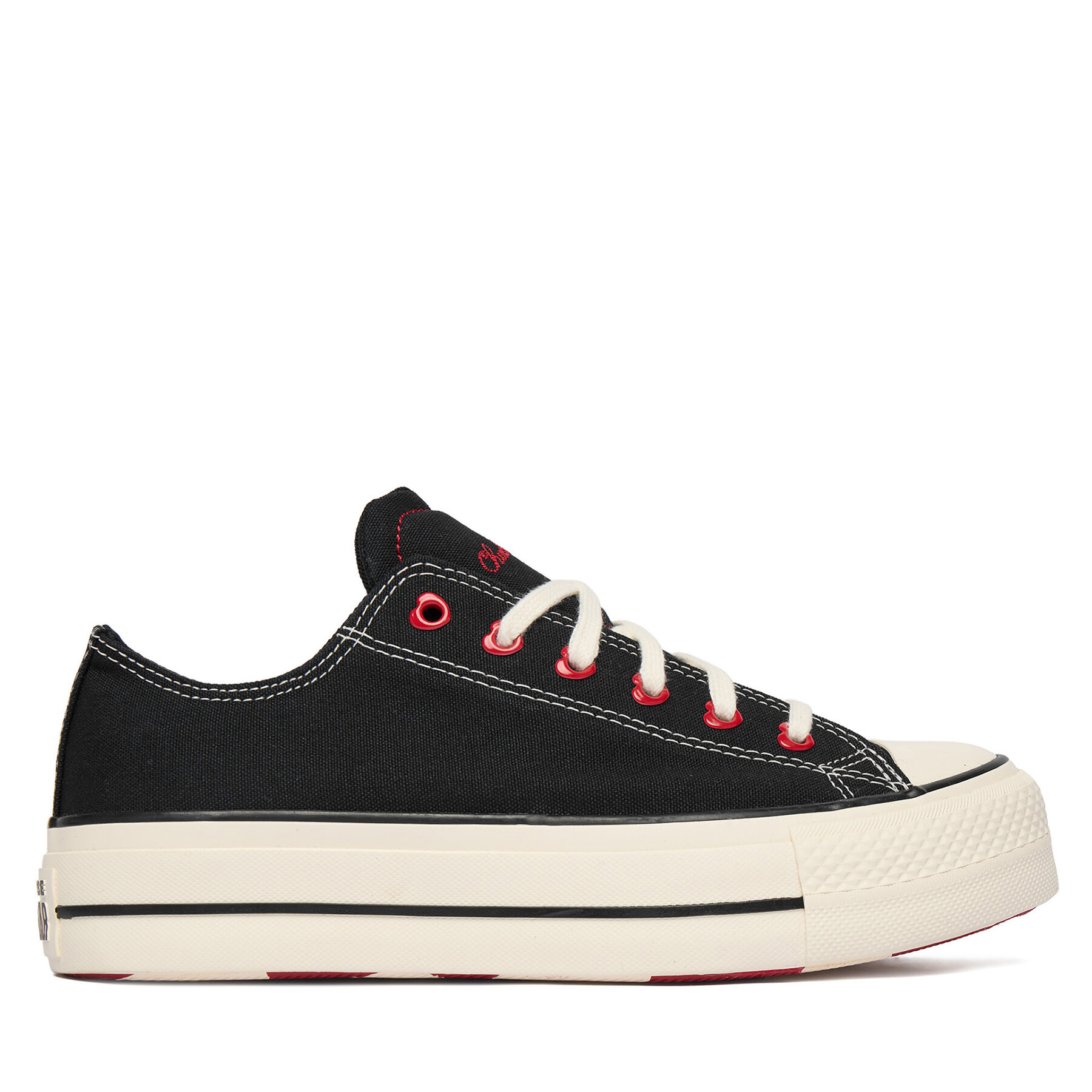 Tornacipő Converse Chuck Taylor All Star Lift Platform Hearts A19059C Fekete