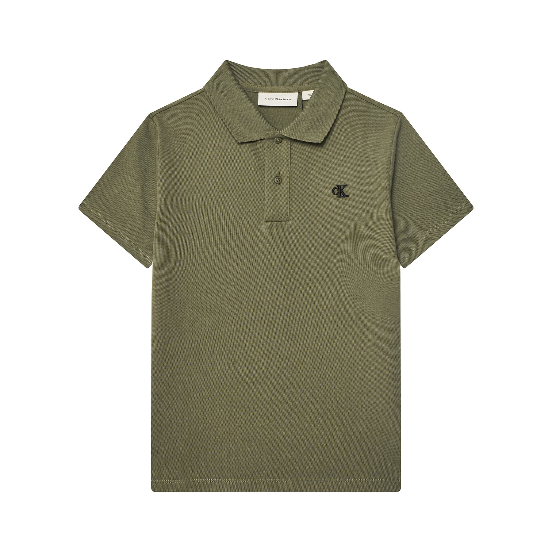 Calvin Klein Jeans Polo majica Essential IB0IB02486 D Zelena Regular Fit