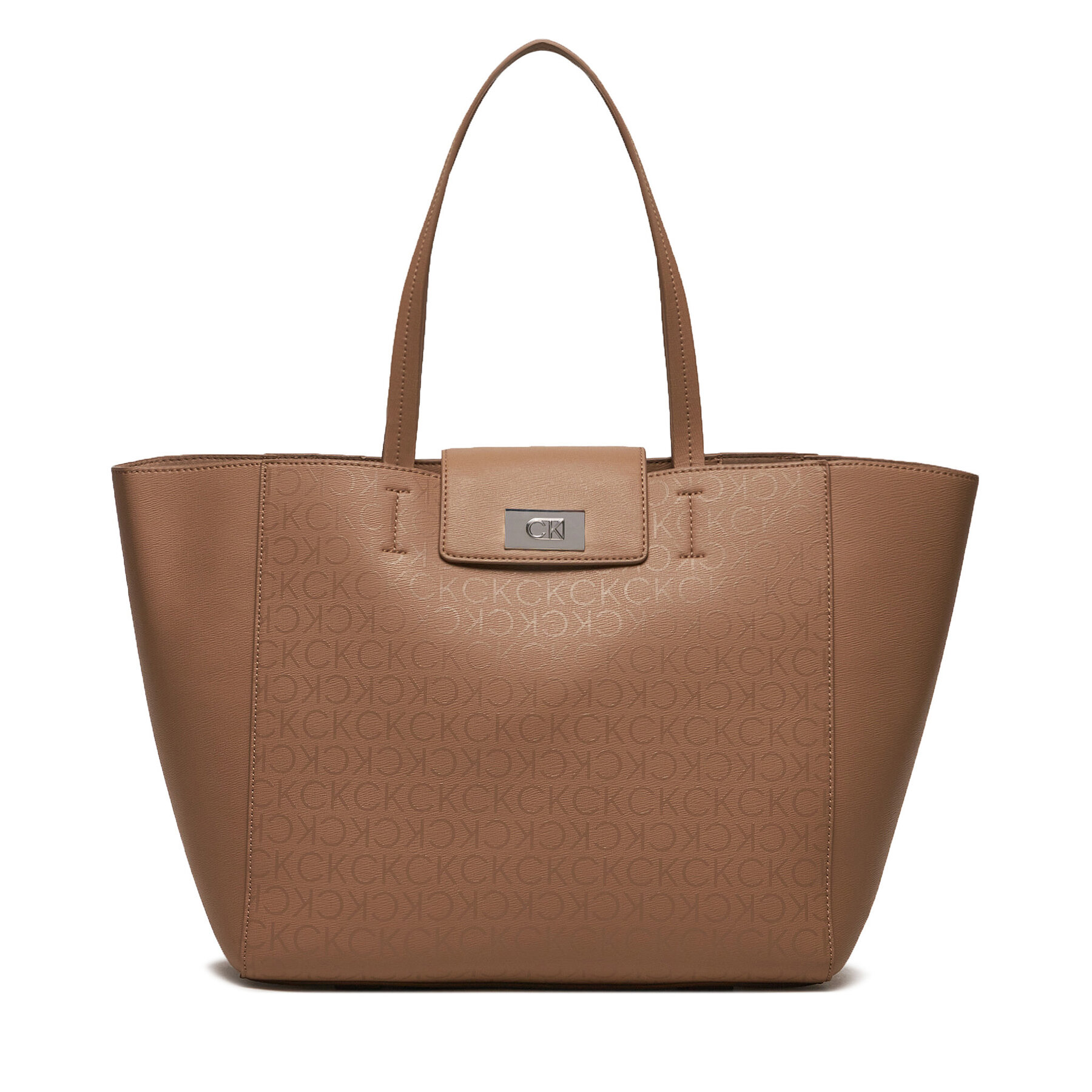 Geantă Calvin Klein Ck Push Medium Shopper K60K612147 Maro