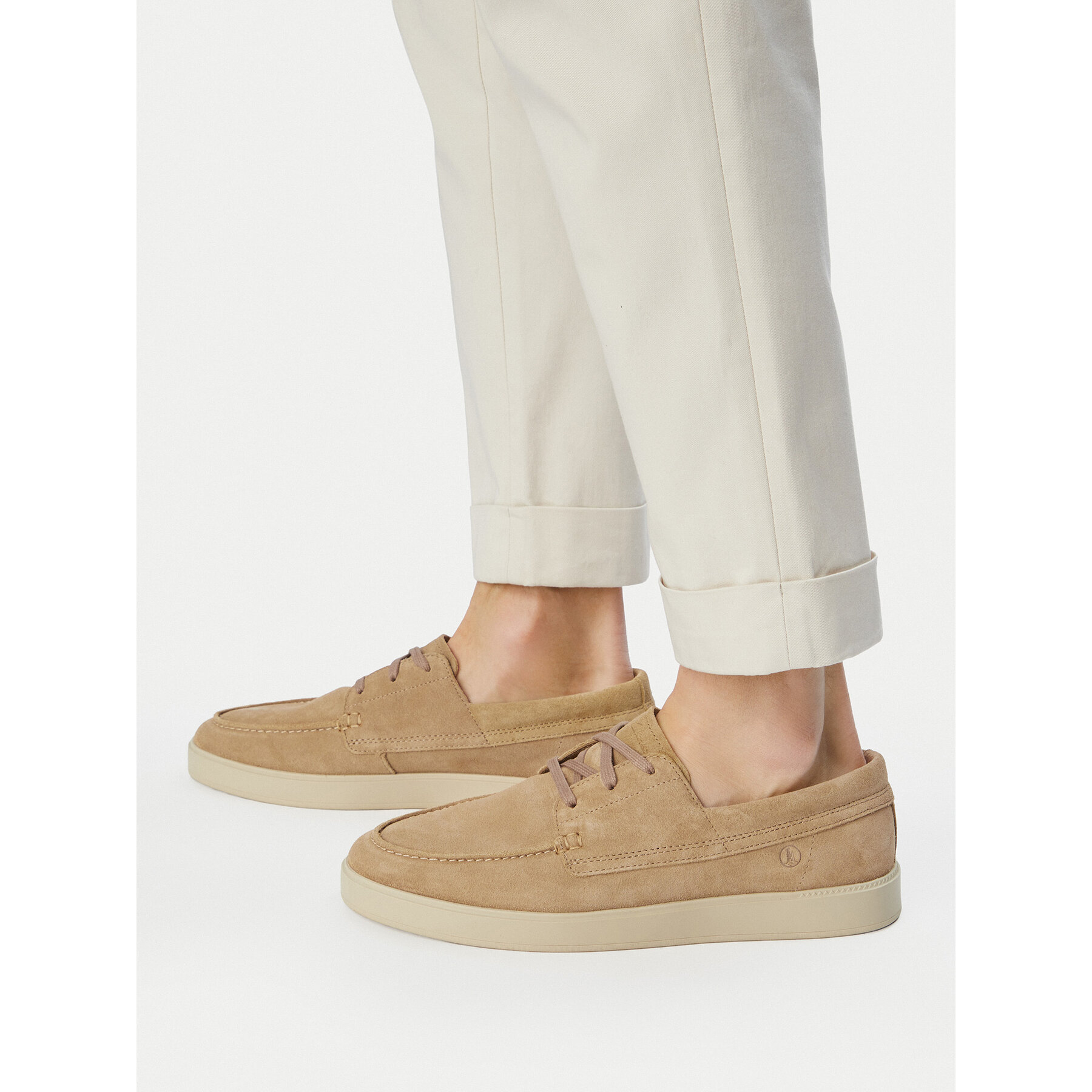 Pantofi Clarks Lockford Boat 26186187 Bej