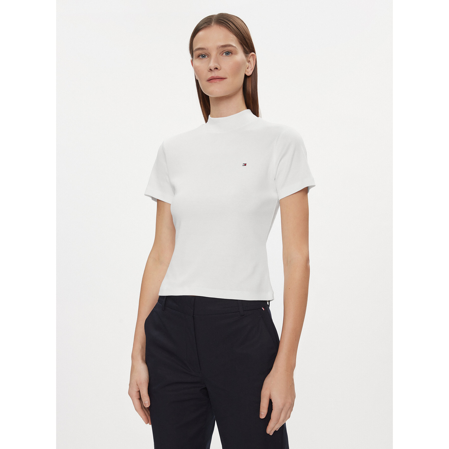 Tommy Hilfiger Póló New Cody WW0WW40586 Fehér Slim Fit