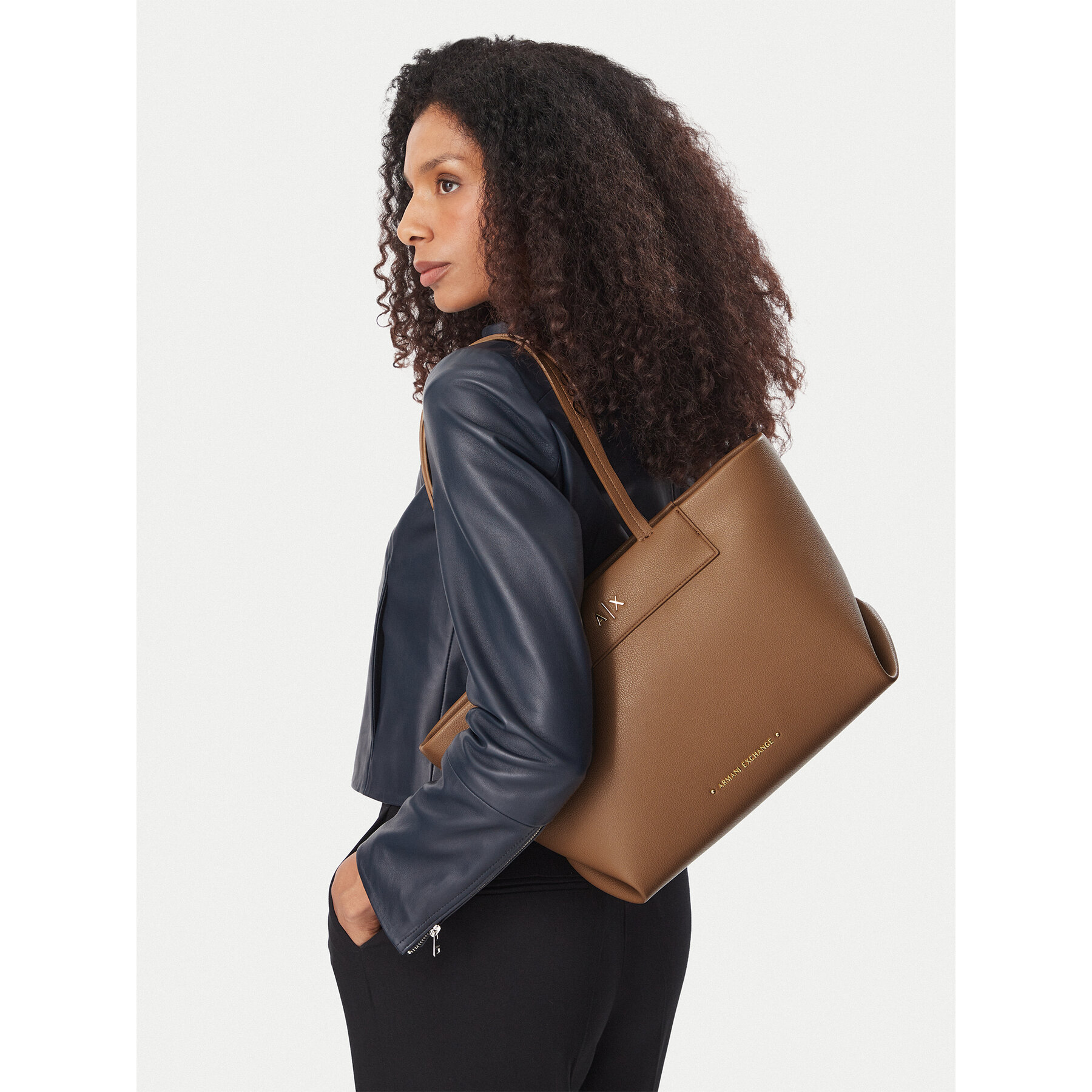 Kabelka Armani Exchange XW001538 AF26447 U6186 Světle hnědá