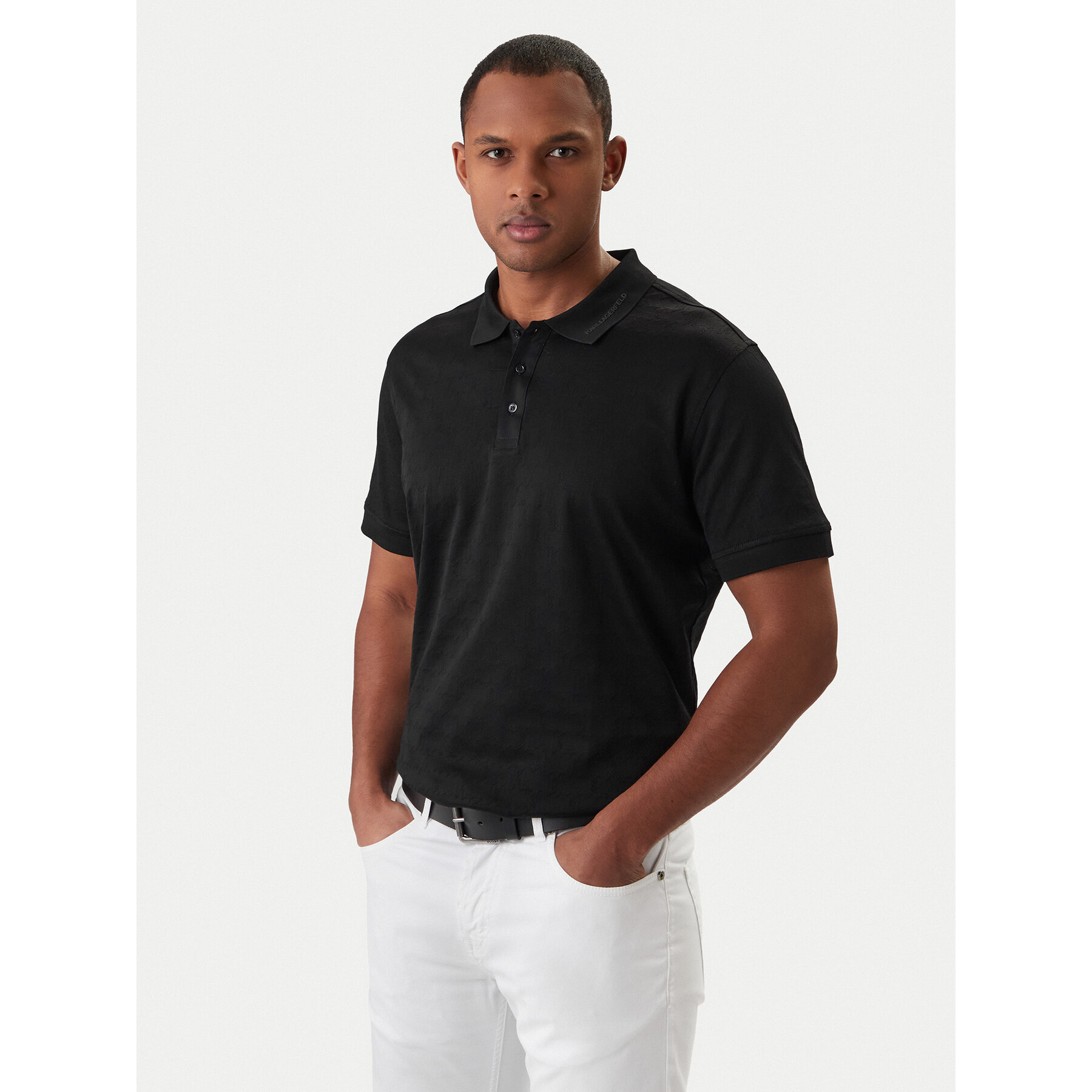 KARL LAGERFELD Poloshirt 745008 561204 Schwarz Slim Fit