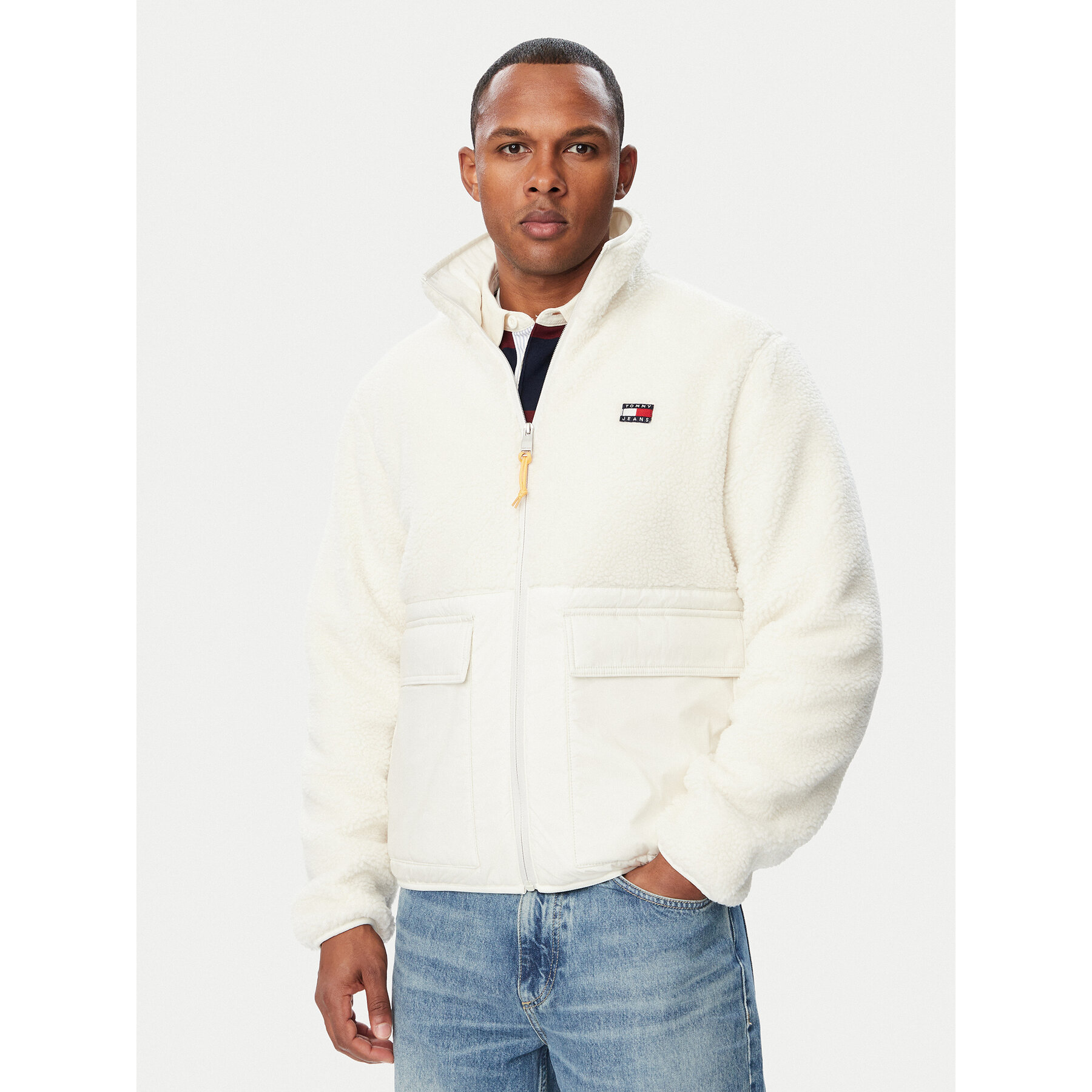 Tommy Jeans Übergangsjacke Essential DM0DM23227 Creme Regular Fit