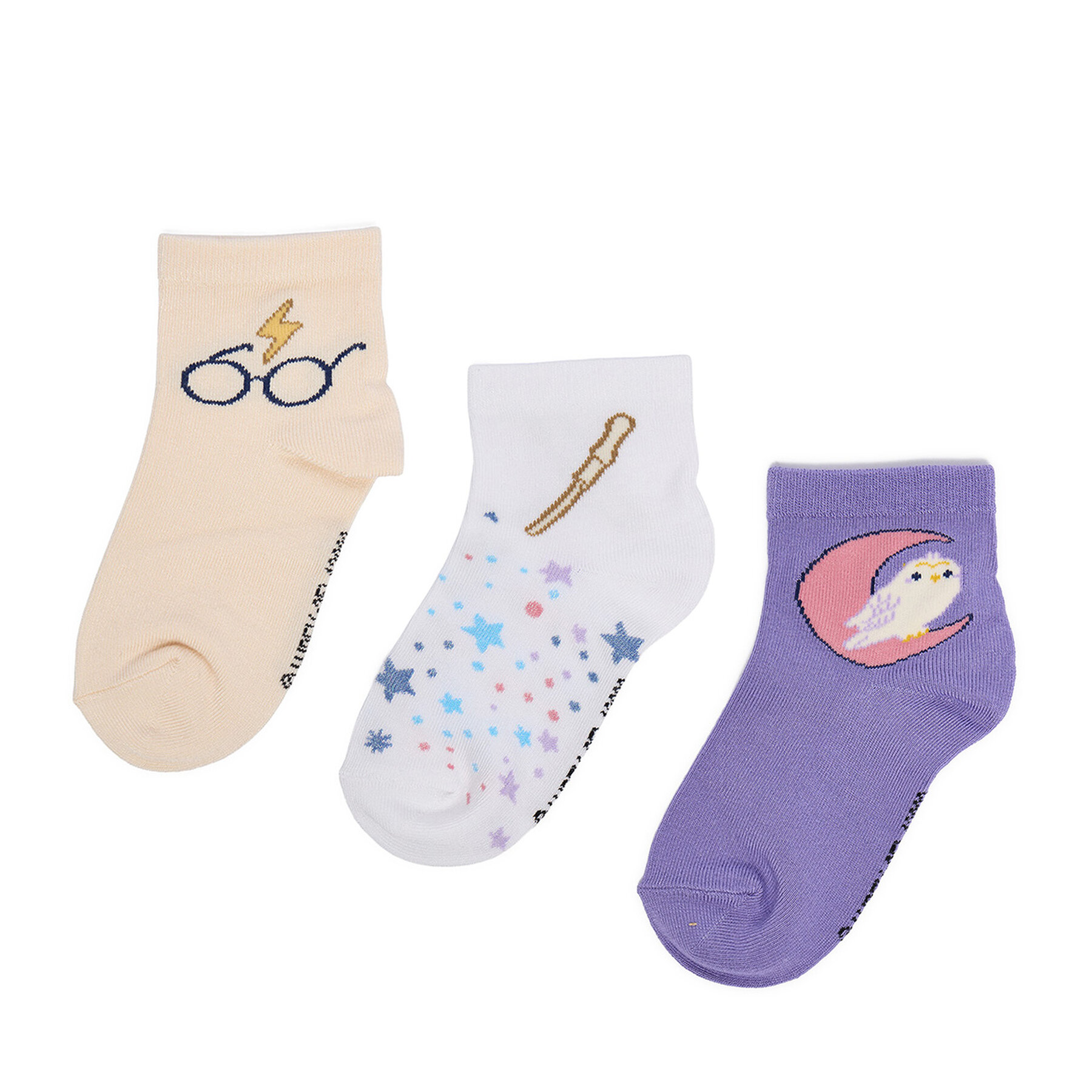 Dlhé ponožky Harry Potter CEO-ACCCS-AW25-301WBHP(3-PACK) Béžová