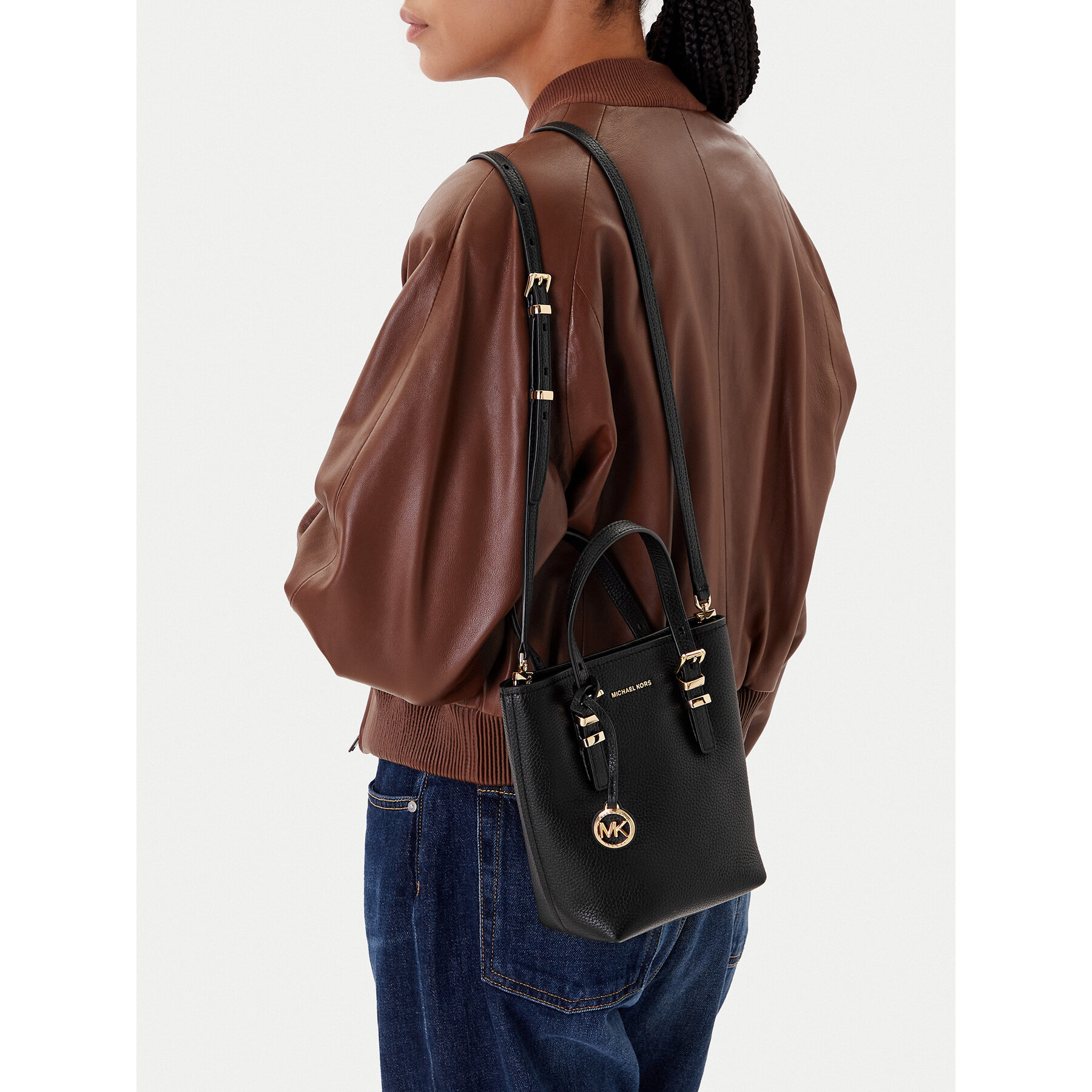 Geantă MICHAEL Michael Kors Quinn 32S5GQNC0L Negru