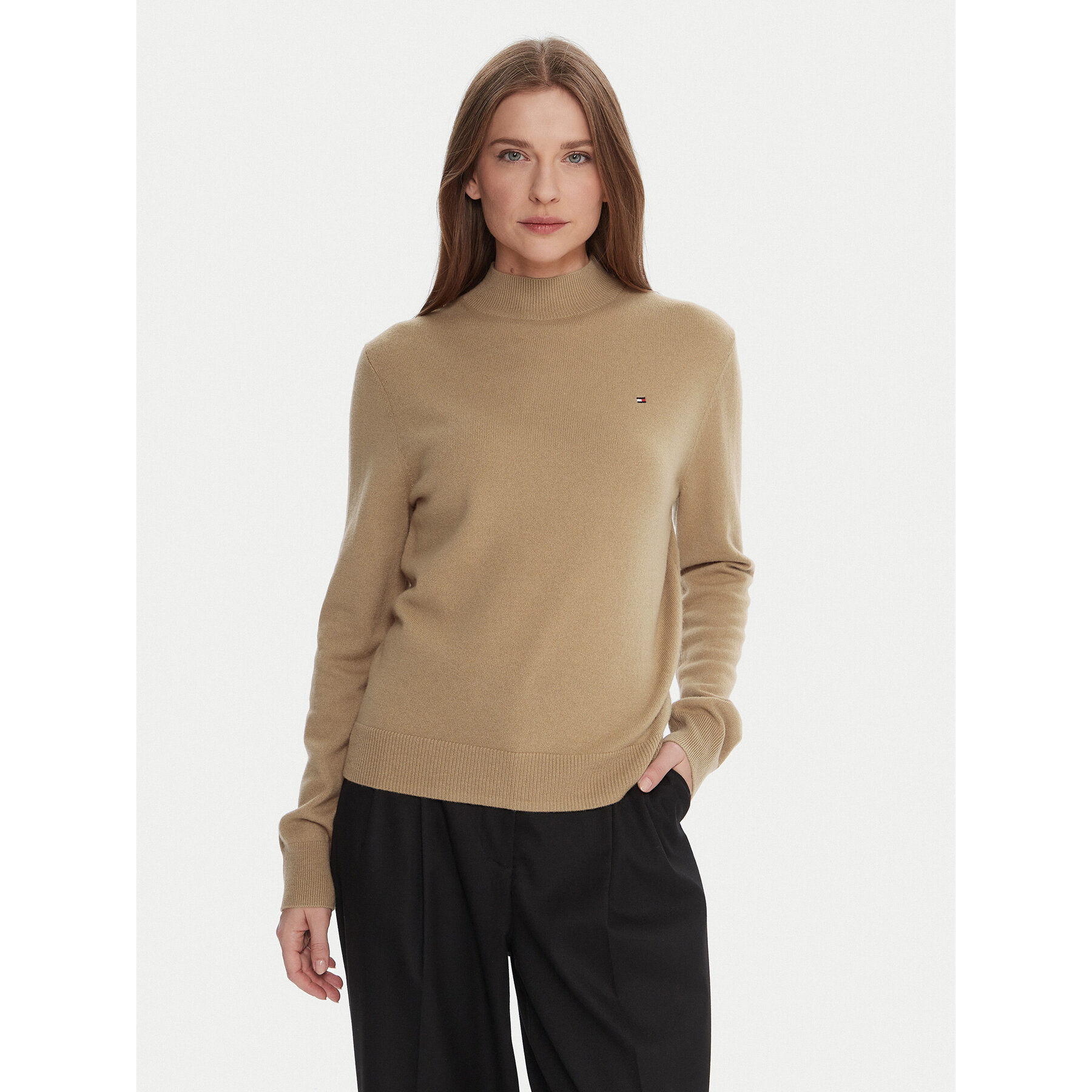 Tommy Hilfiger Pullover WW0WW47468 Beige Regular Fit