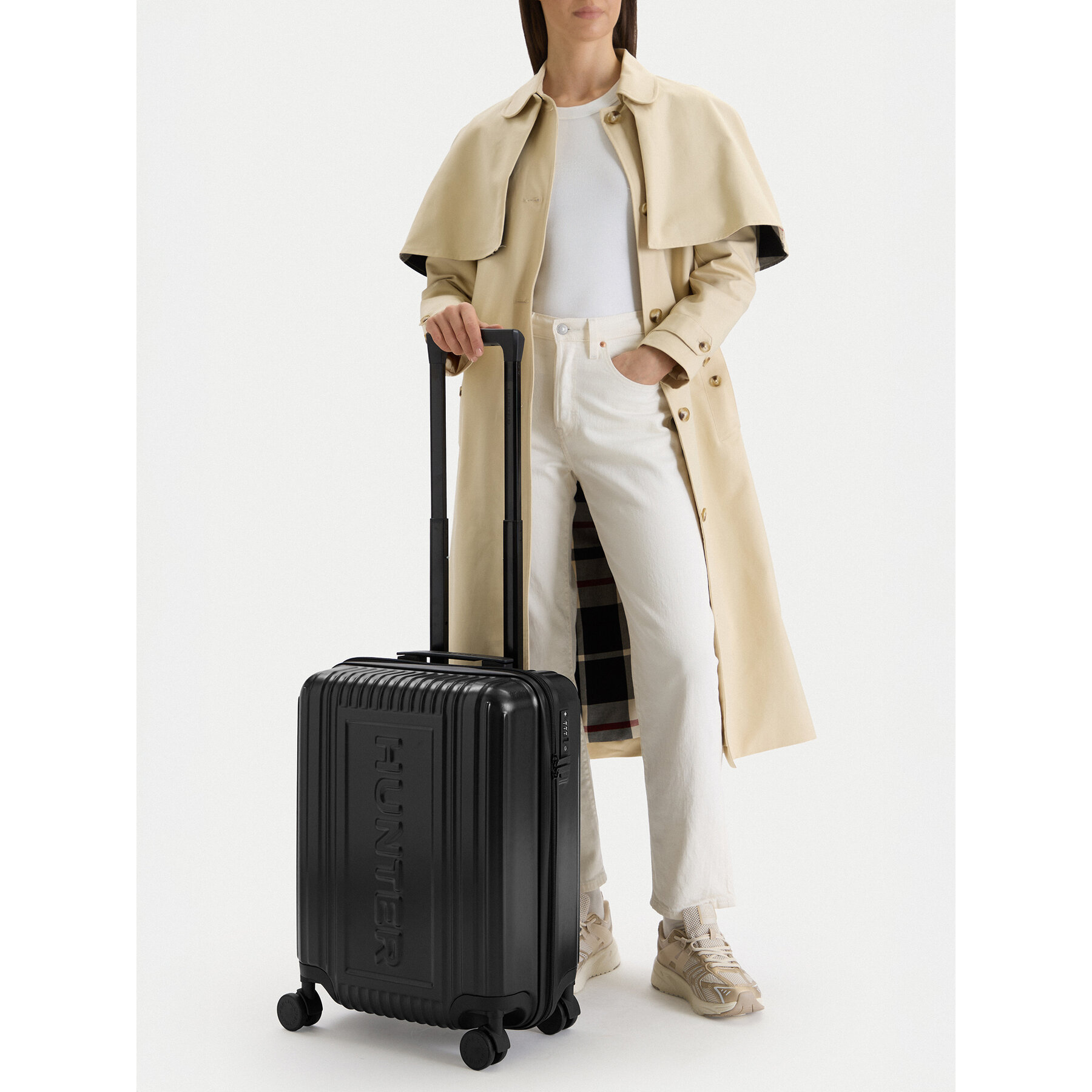 Valiză de cabină Hunter CEO-HUNTER-S-001-08-BLACK Negru