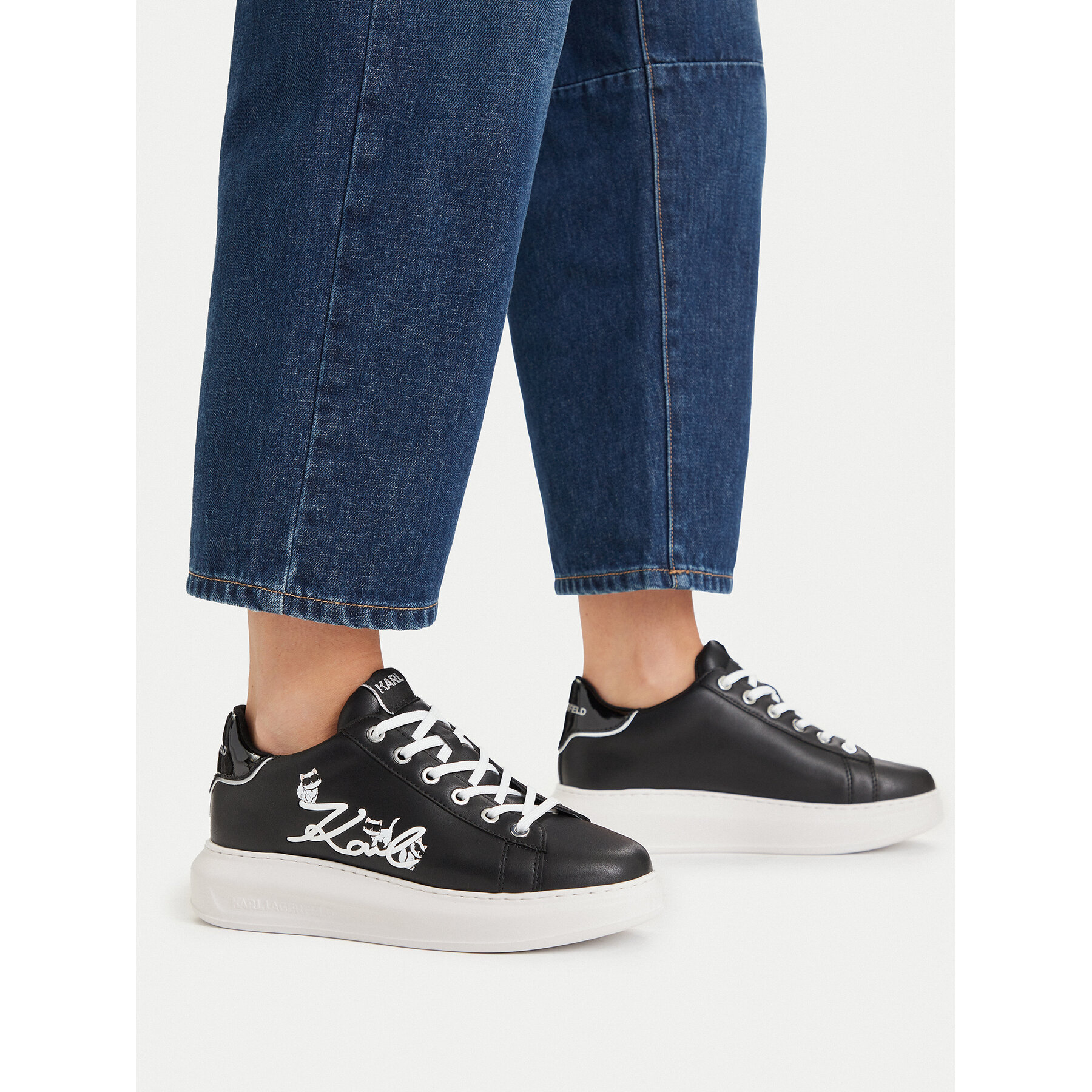 Sneakersy KARL LAGERFELD KL62510C Čierna