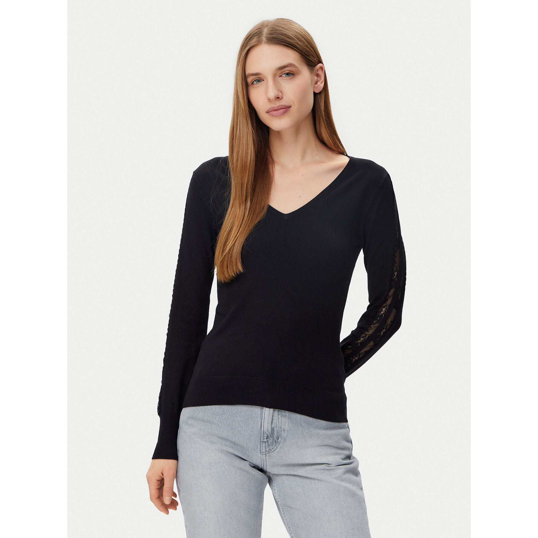 Morgan Pullover 251-MIELO Schwarz Slim Fit