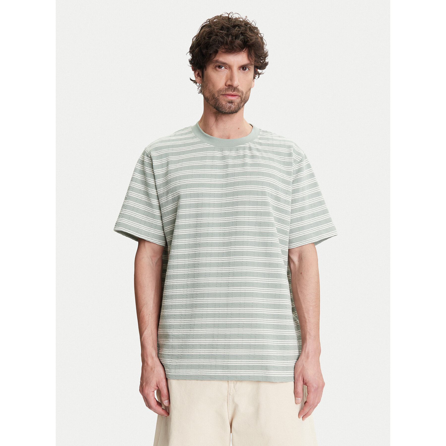 Selected Homme Póló 16097659 Zöld Regular Fit