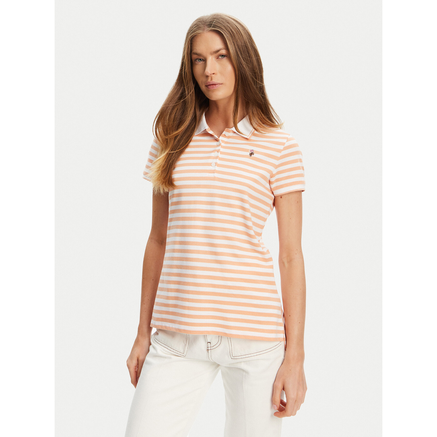 U.S. Polo Assn. Polo majica WUP1310 Oranžna Regular Fit