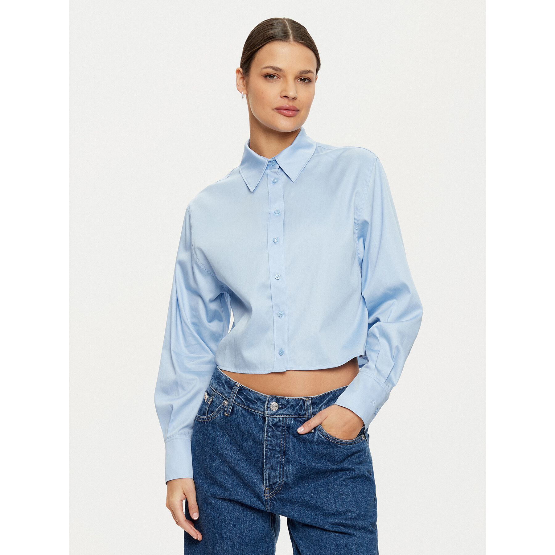 Calvin Klein Hemd K20K208068 Himmelblau Regular Fit