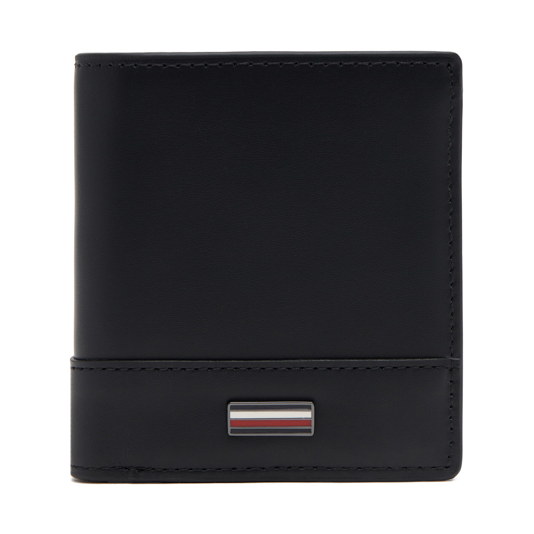 Duży Portfel Męski Tommy Hilfiger Czarny Th Corp Trifold AM0AM13247