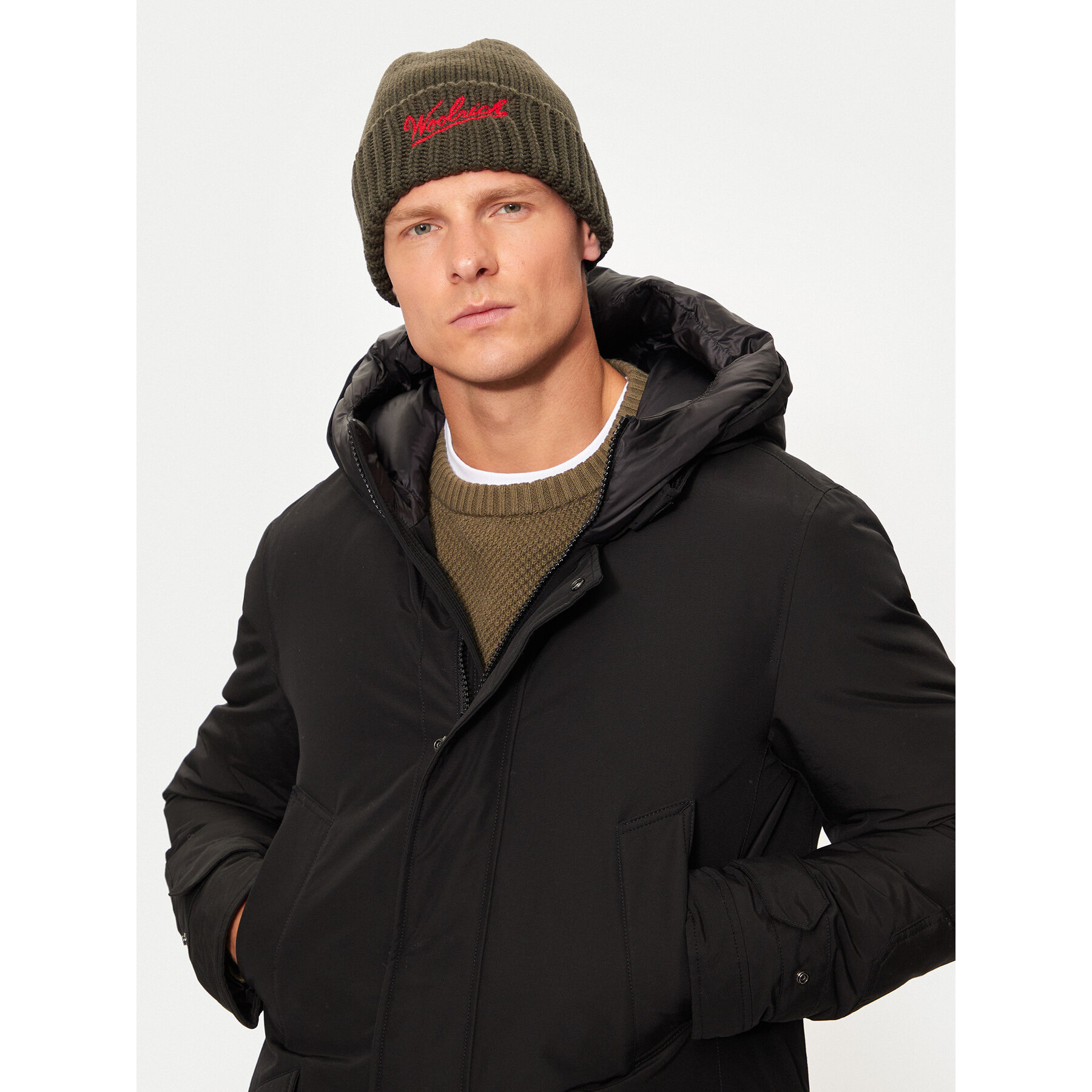 Gorro Woolrich CFWOAC0288MRUF0428 Verde