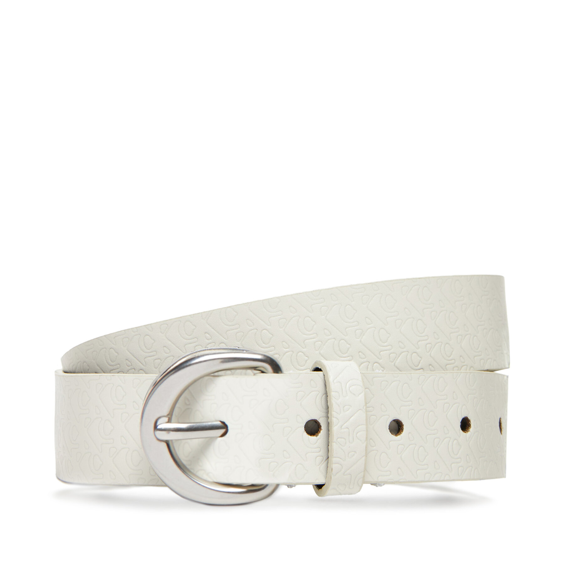 Curea de Damă Calvin Klein Classic Buckle Aop 30Mm LV04K7019G Alb
