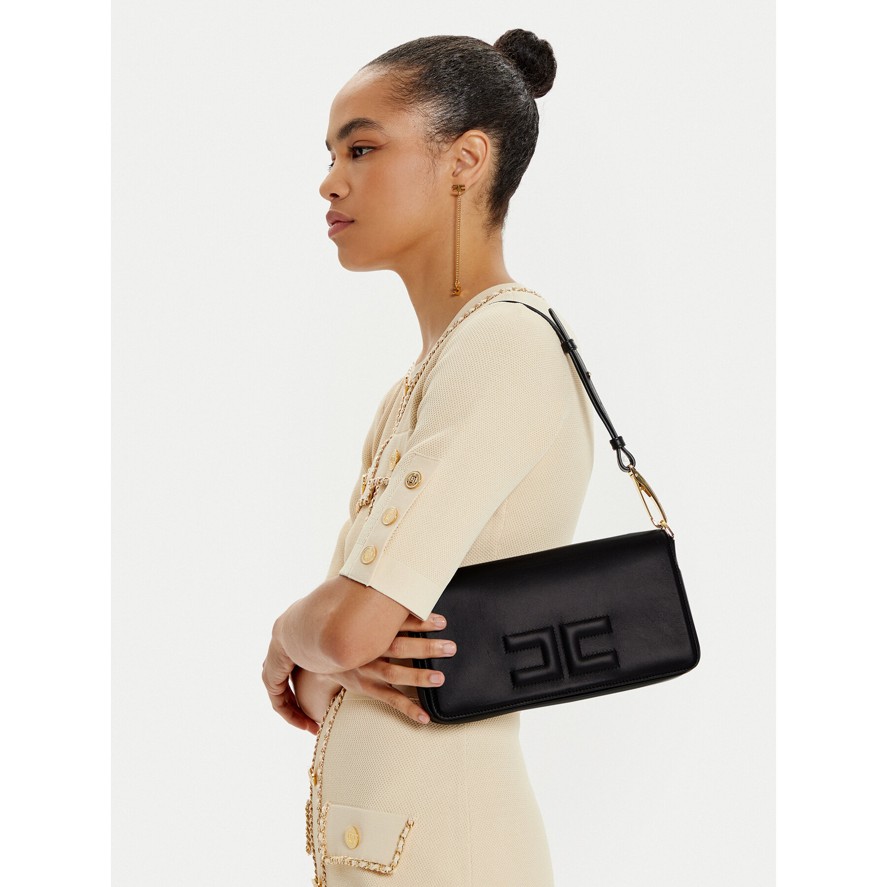 Táska Elisabetta Franchi BS-82N-47E2-V560 Fekete