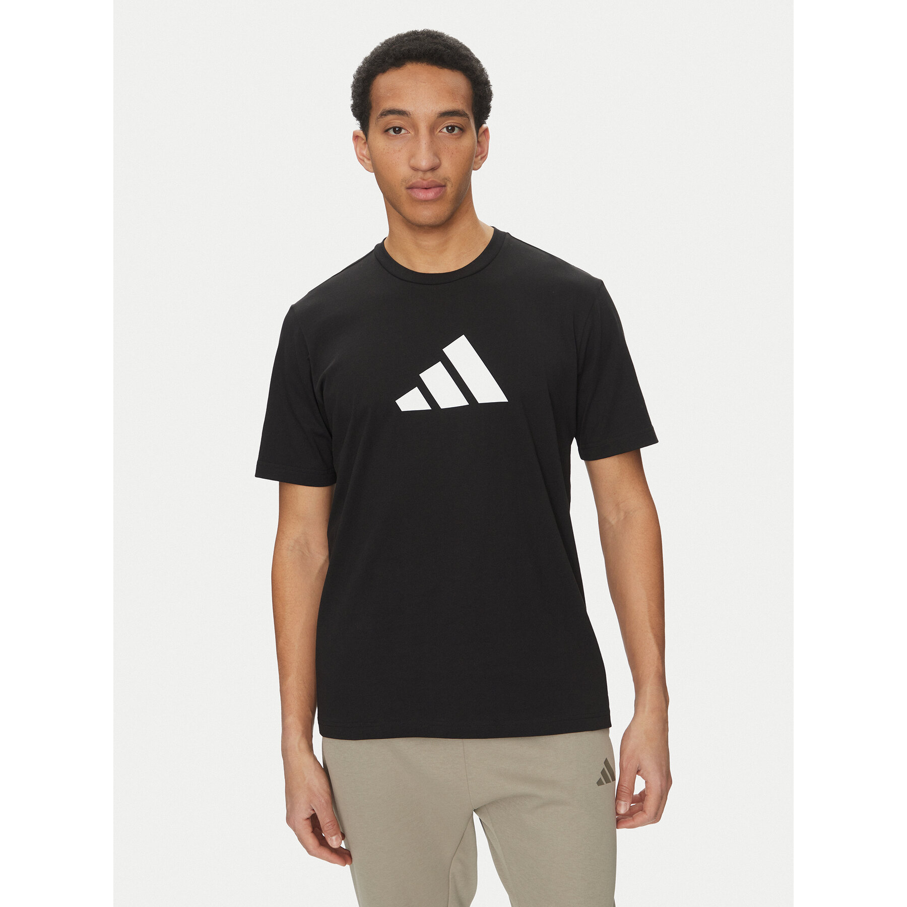 adidas Póló Future Icons 3 Bar Logo JI8770 Fekete Regular Fit