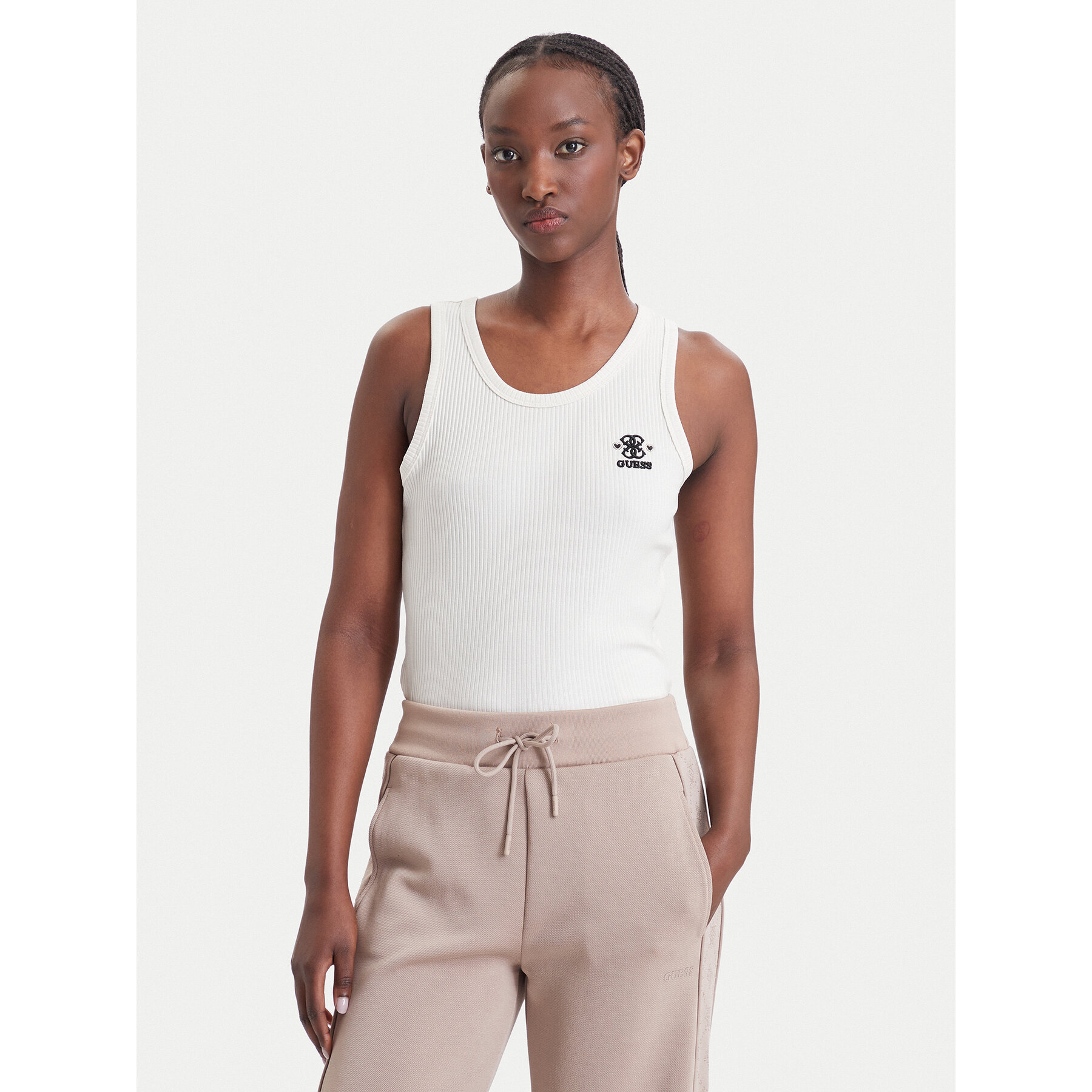 Guess Top V6BP10 K6791 Creme Slim Fit