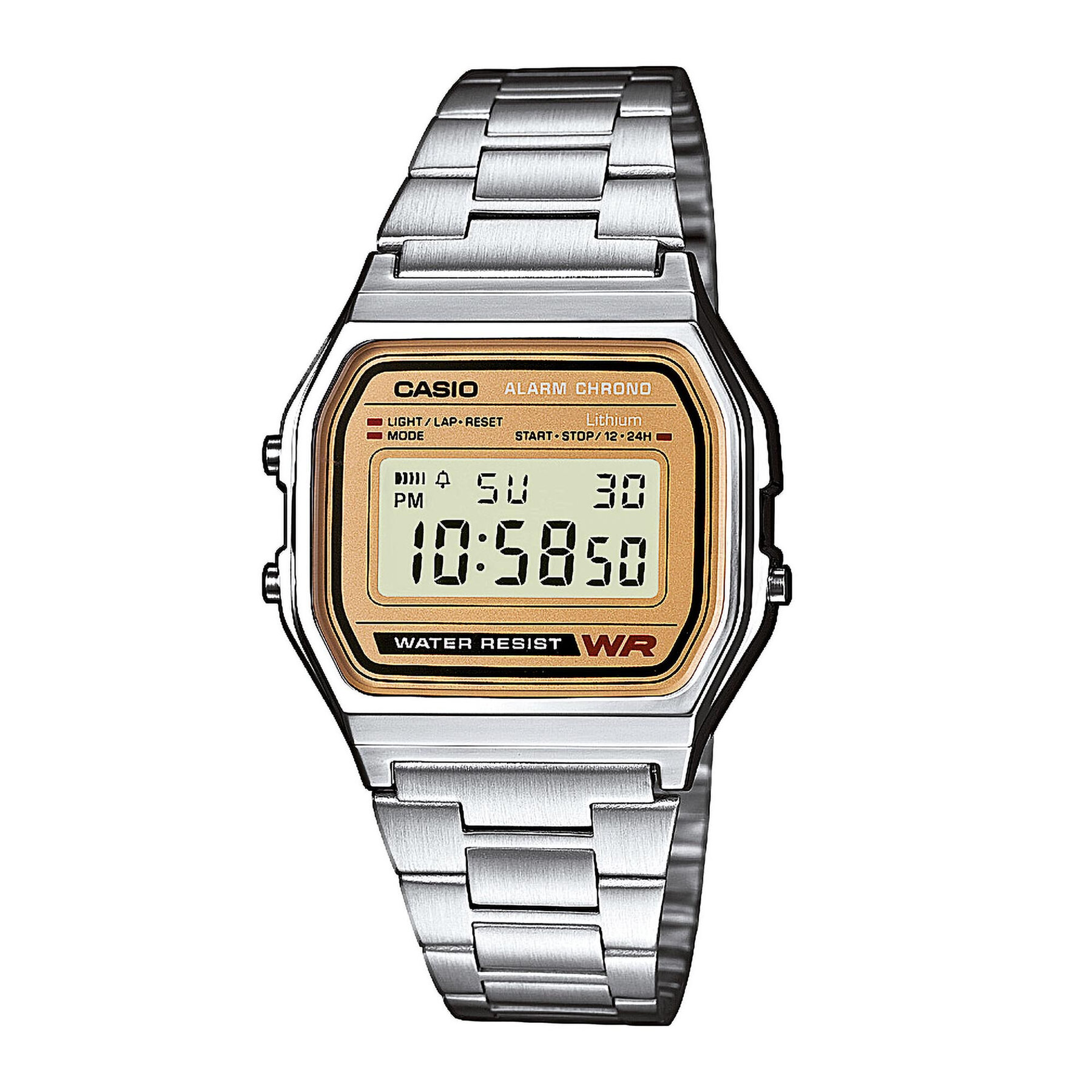 Casio Ρολόι Casio Vintage A158WEA-9EF Ασημί