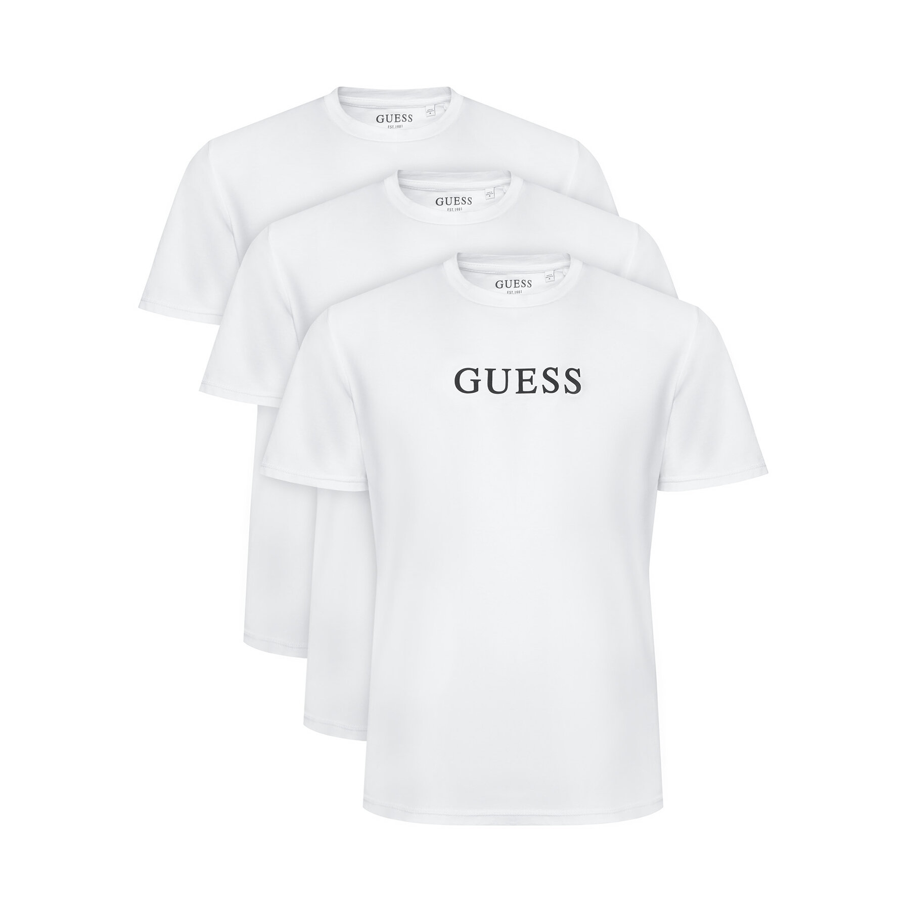 Guess Σετ t-shirts U6GG04 KCAM1 Λευκό Regular Fit