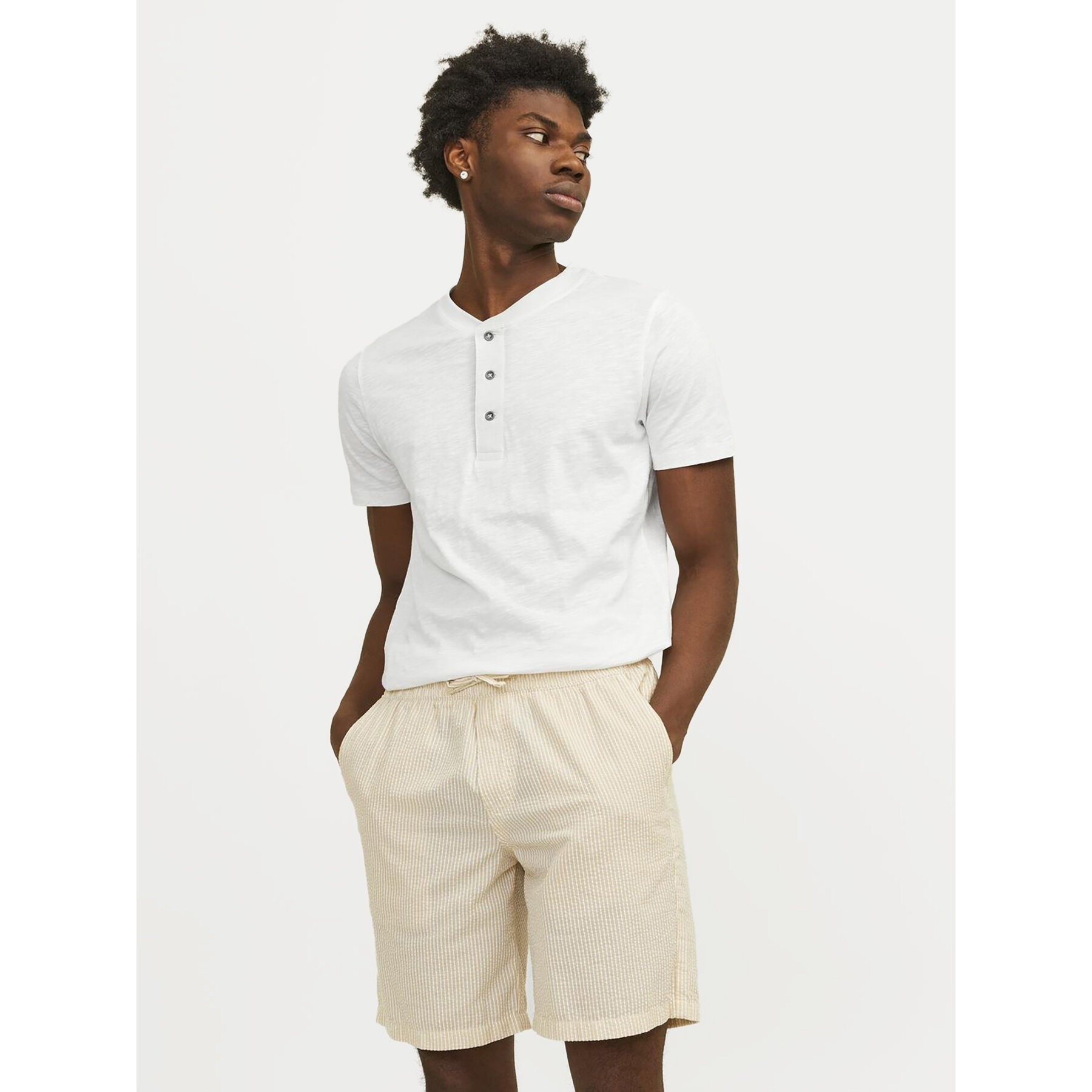 Jack & Jones T-shirt Jprblunixs 12257965 Bianco Slim Fit