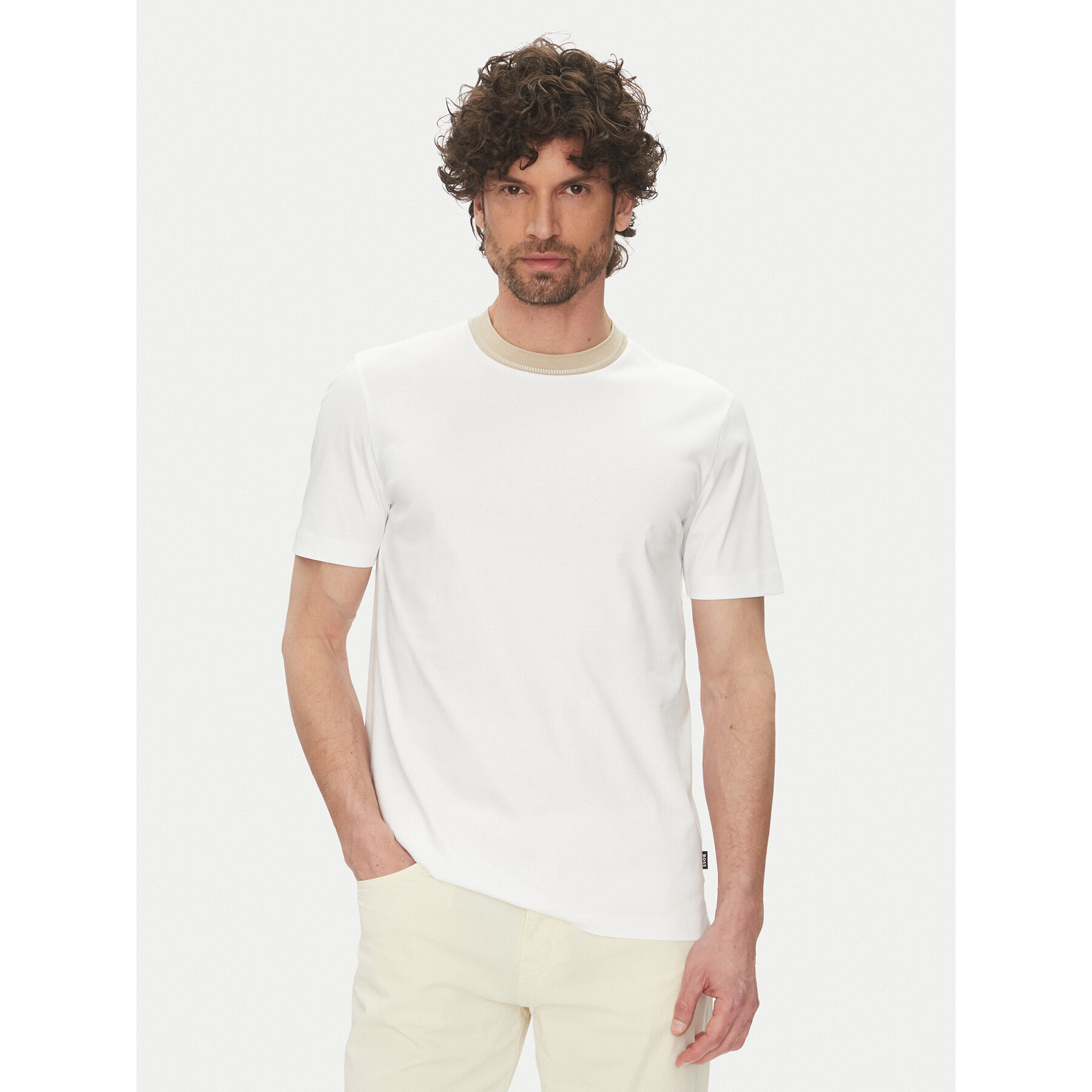 BOSS T-shirt H-Tessler 199 50531793 Bianco Slim Fit