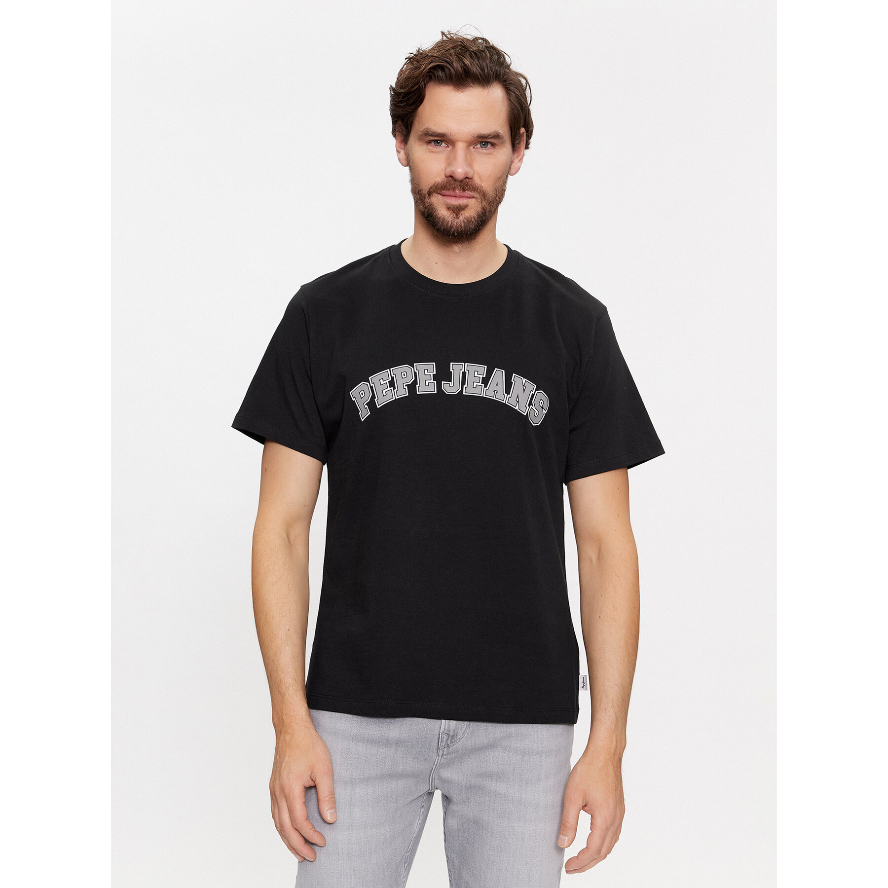 Pepe Jeans T-shirt Clement PM509220 Nero Regular Fit