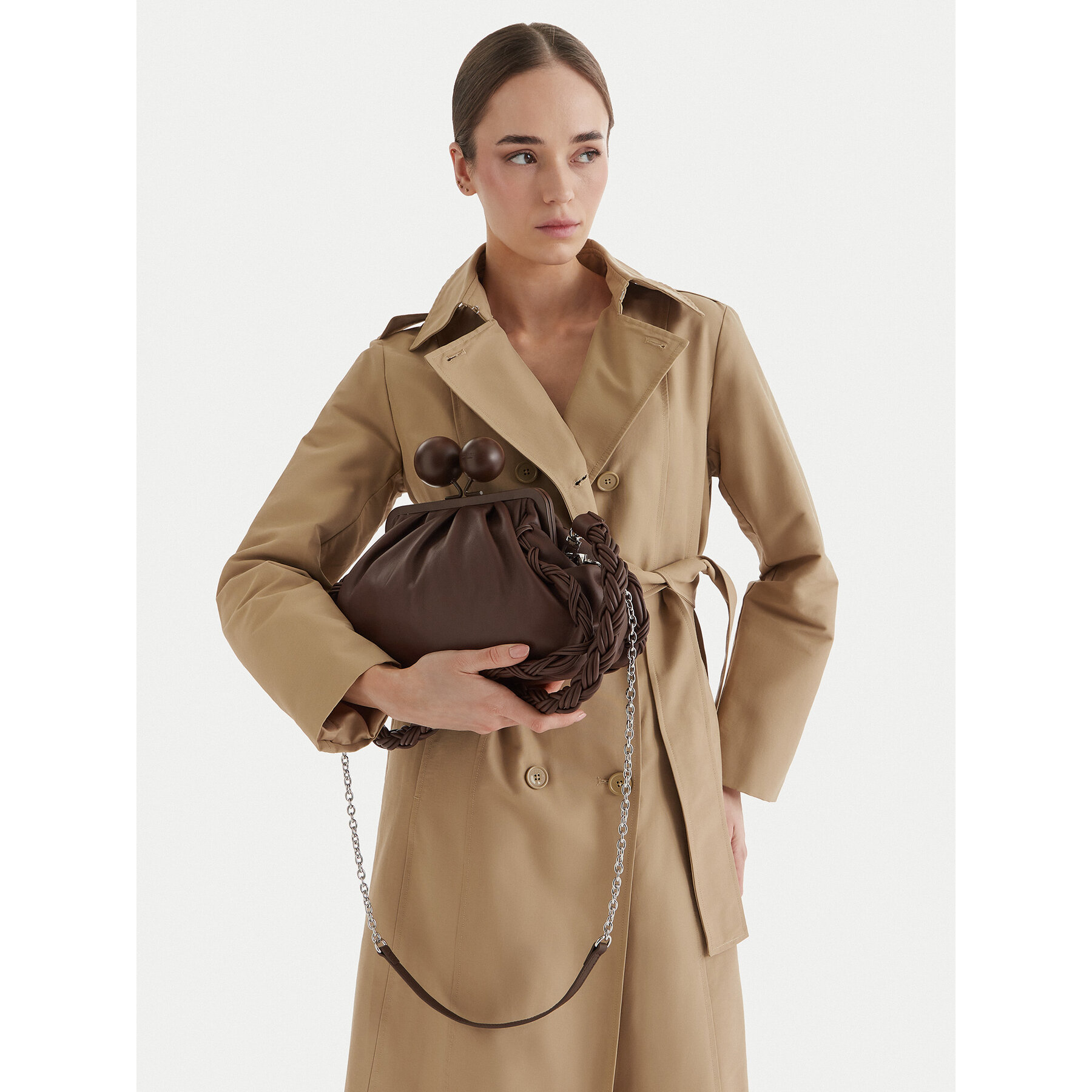 Τσάντα Weekend Max Mara 2615511144650 Καφέ
