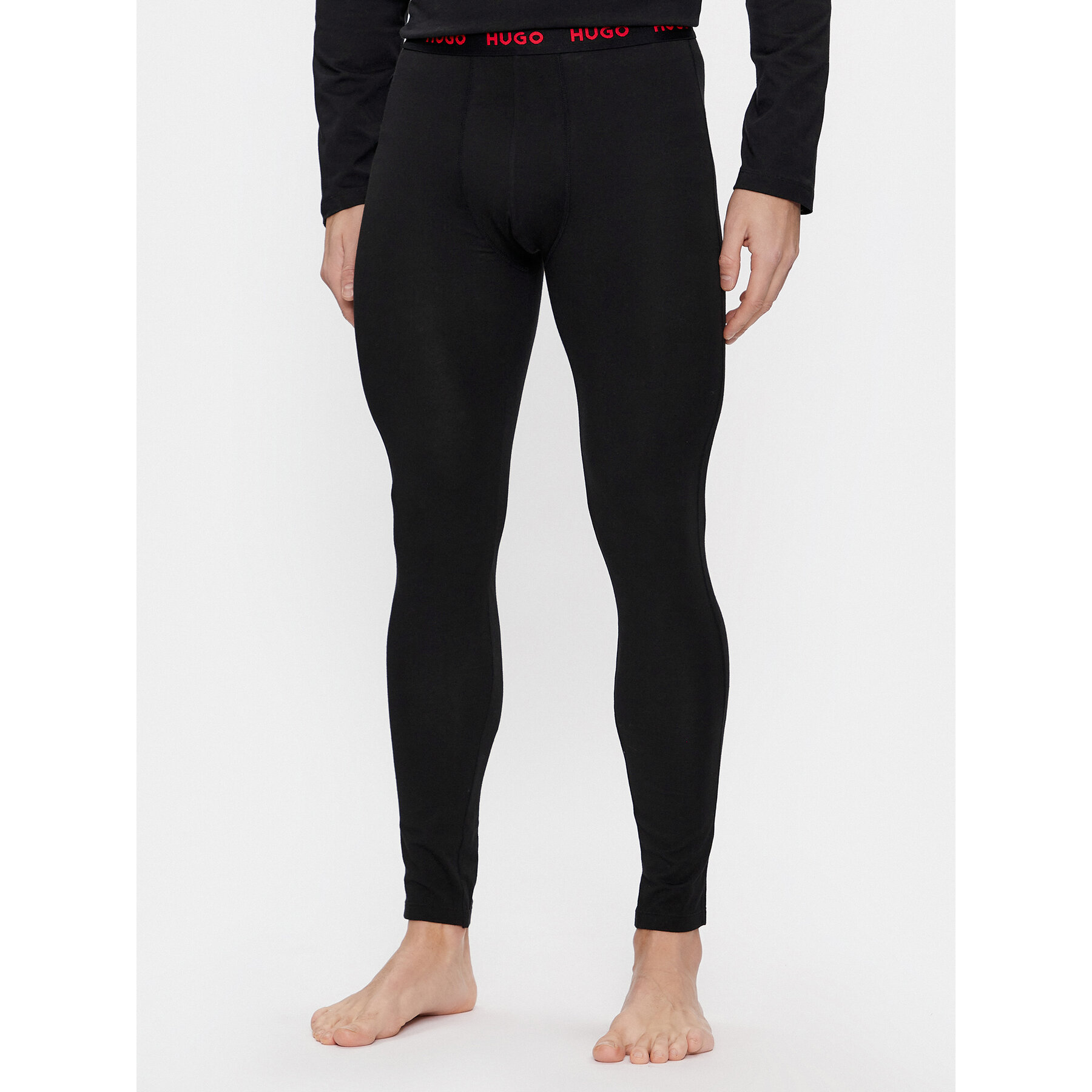 HUGO Hugo Σκελέα Long John Linked 50485314 Μαύρο Skinny Fit