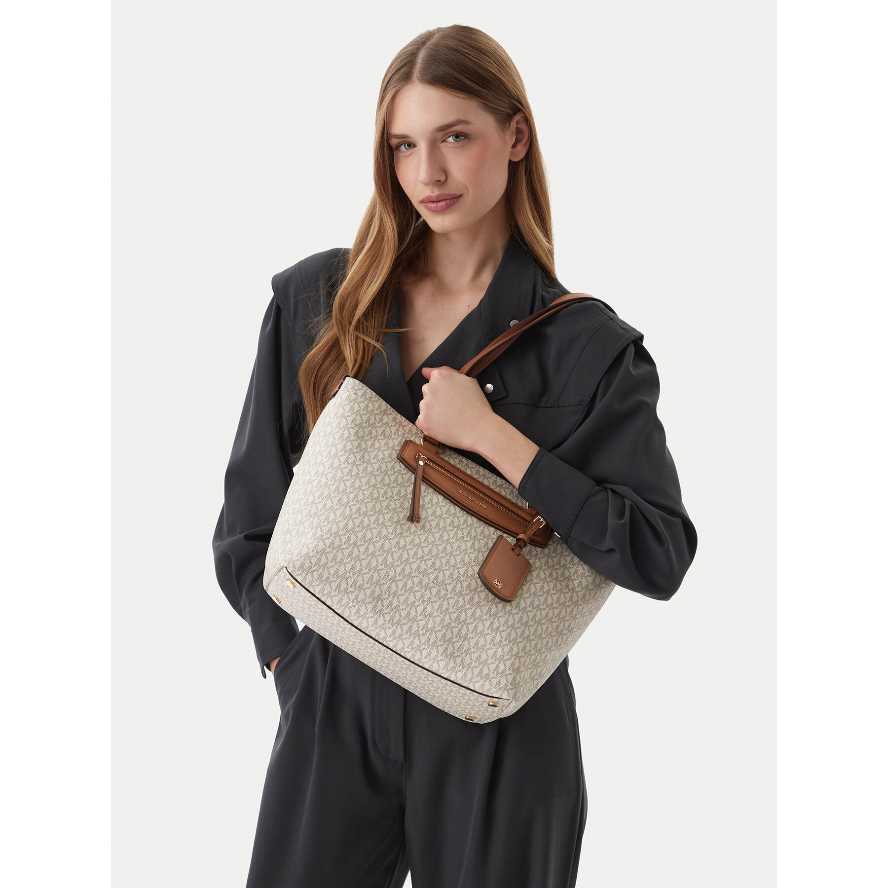 Geantă MICHAEL Michael Kors 30S6GTVT2B Crem