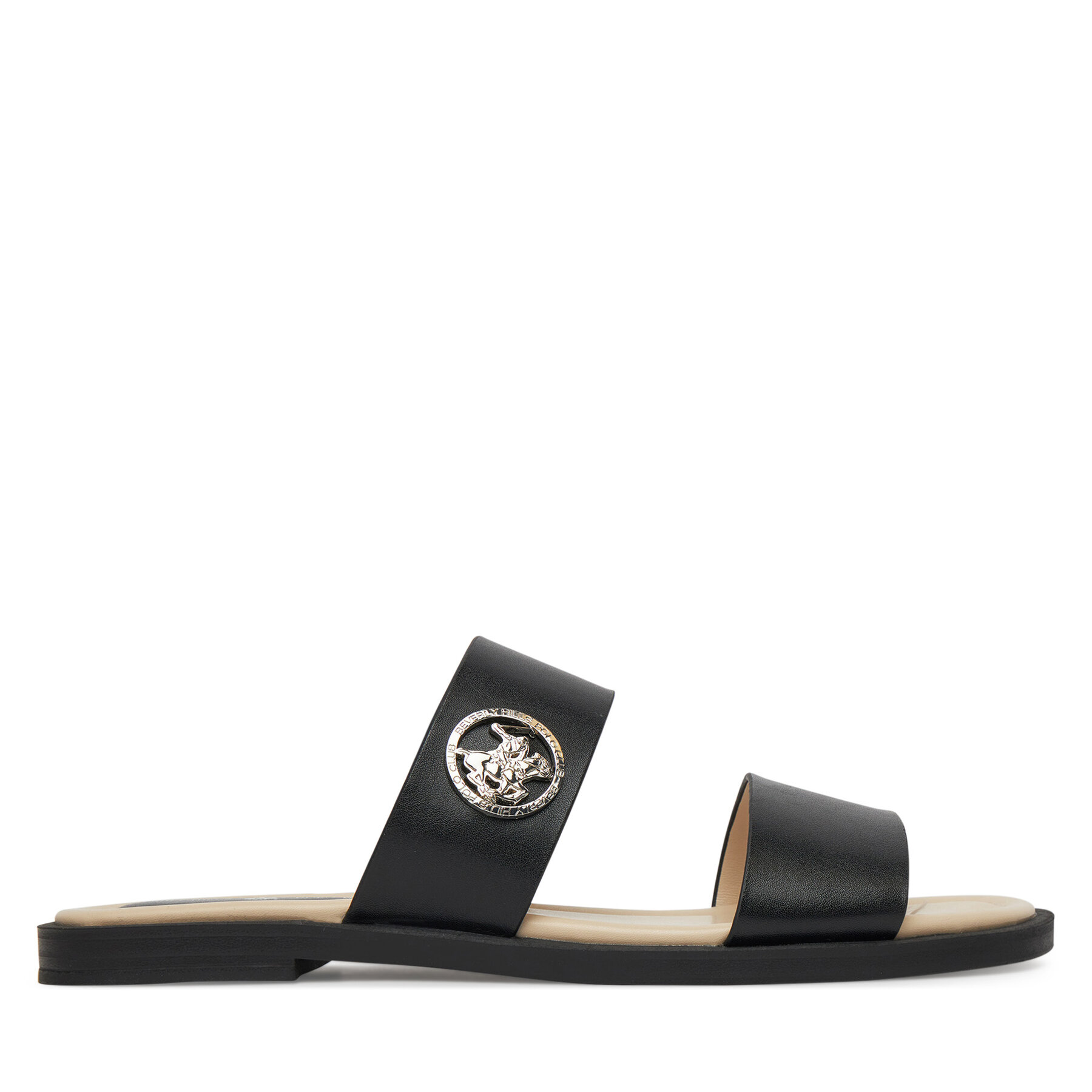 Damen Pantoletten Beverly Hills Polo Club, Schuhgröße 41, Schwarz, HY58110-1