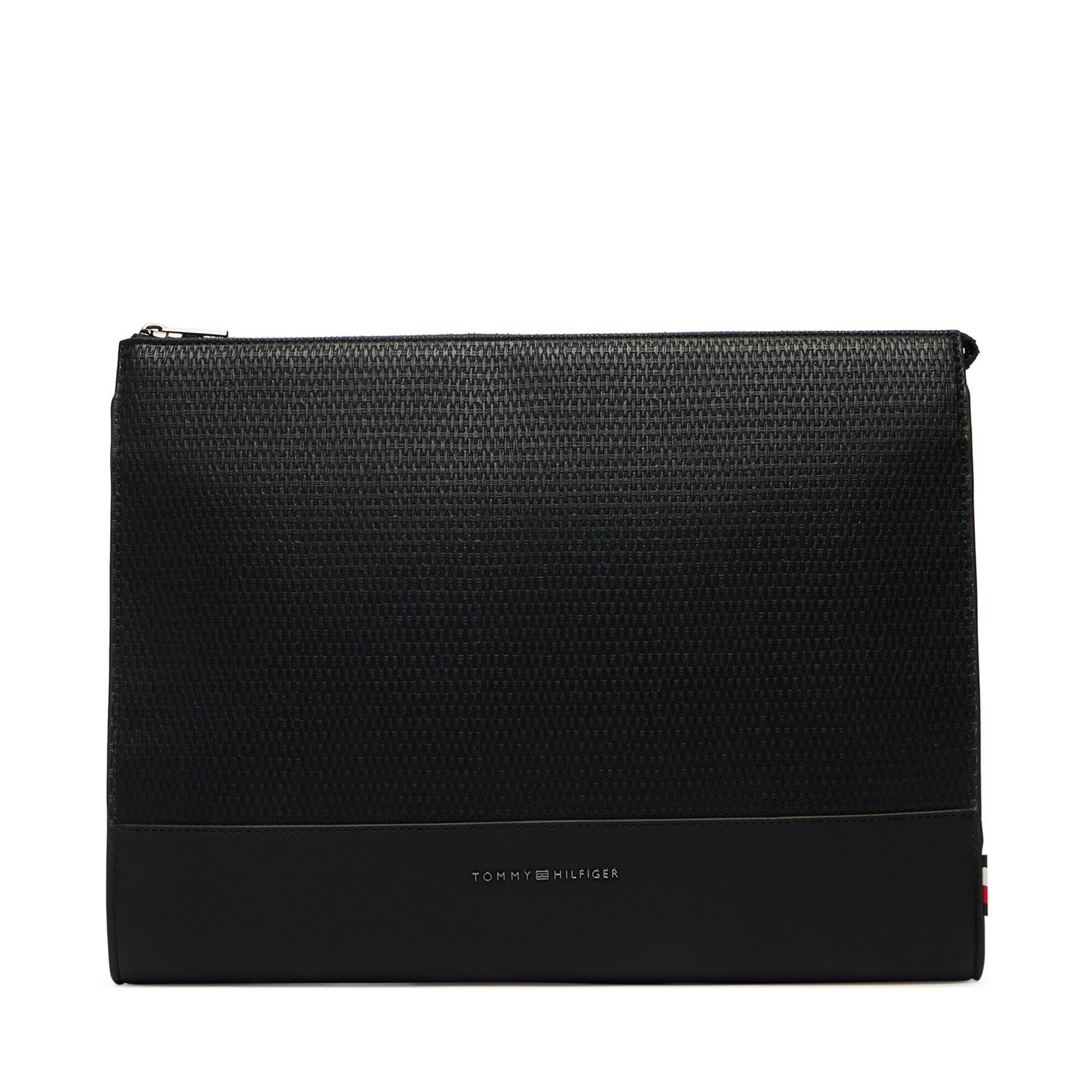 Laptoptáska Tommy Hilfiger Metal Logo Woven Laptop Sleeve AM0AM14303 Fekete