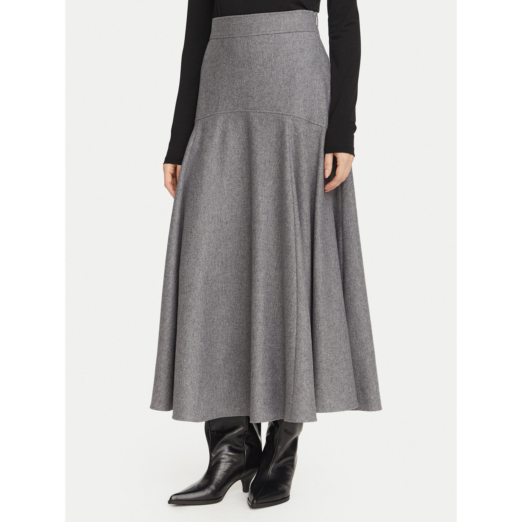 BOSS Trapezförmiger Rock Vopala 50568806 Grau Regular Fit
