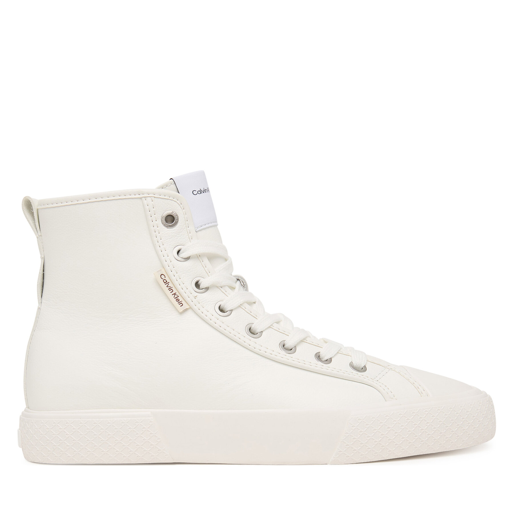 Кецове Calvin Klein Vulc Lace Up Hightop Lth HW0HW03076 Бял